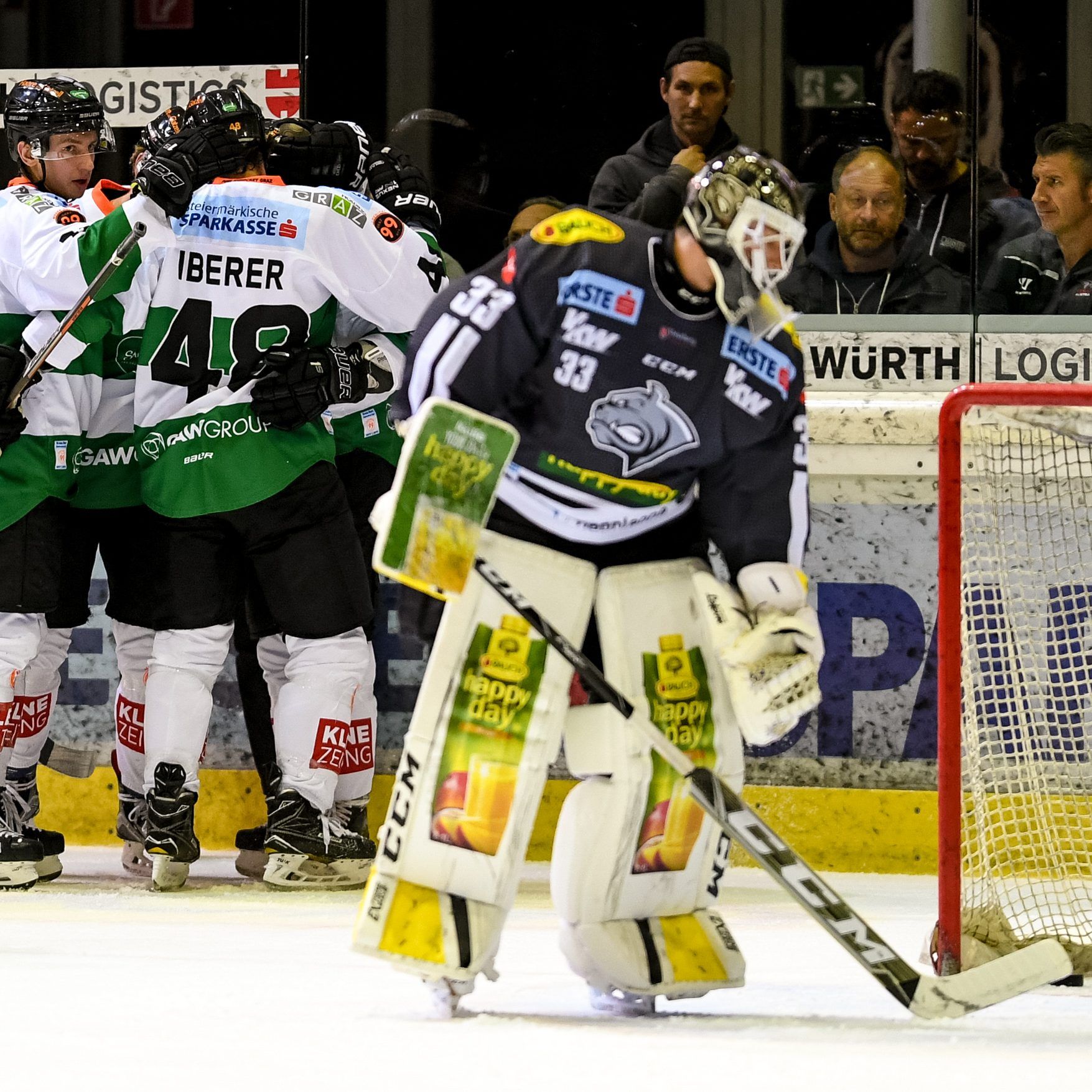 Quemener und Co. mussten sich heute den Graz 99ers geschlagen geben.