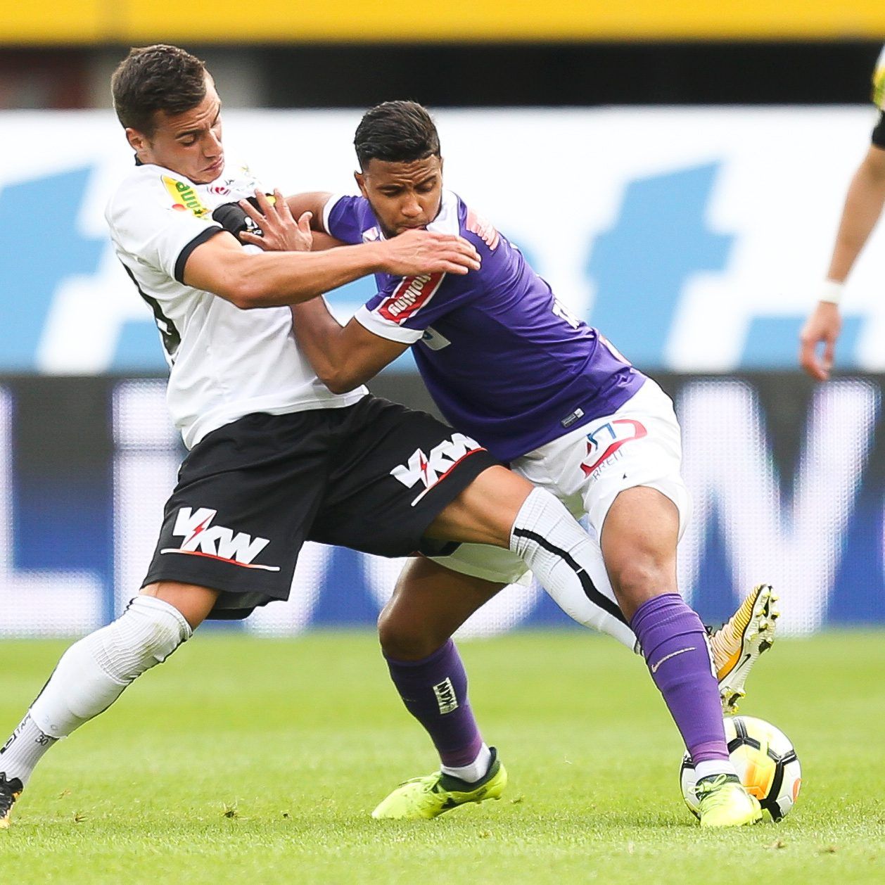 Die heutige Partie war großteils von vielen Zweikämpfen geprägt.