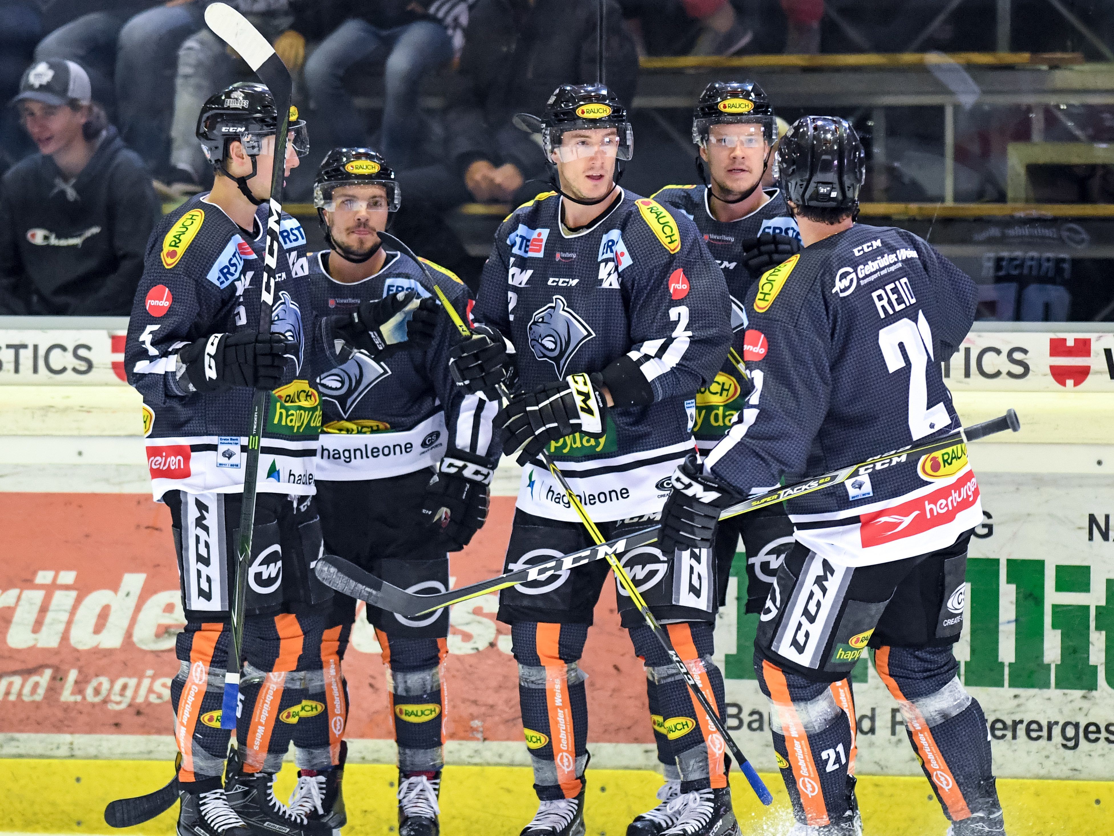 Dornbirn durfte heute gegen Znojmo gleich achtmal jubeln.