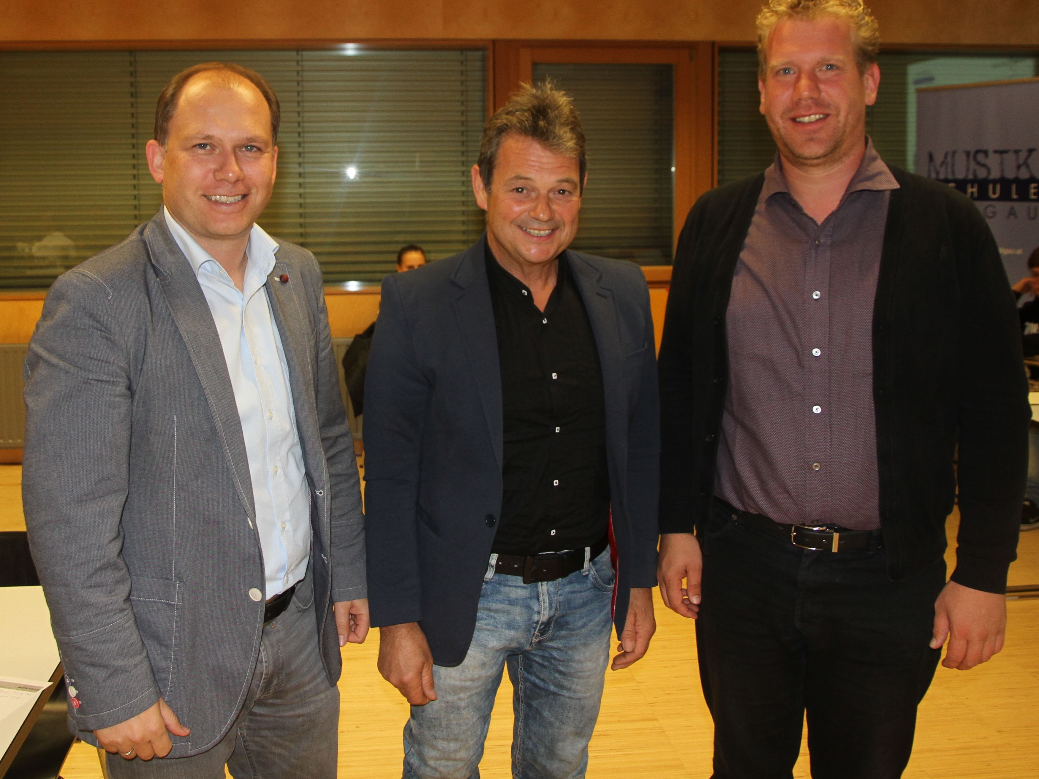 Bgm. Peter Neier, Bgm. Walter Rauch und Dir. Christian Mathis Bgm. Peter Neier, Bgm. Walter Rauch und Dir. Christian Mathis