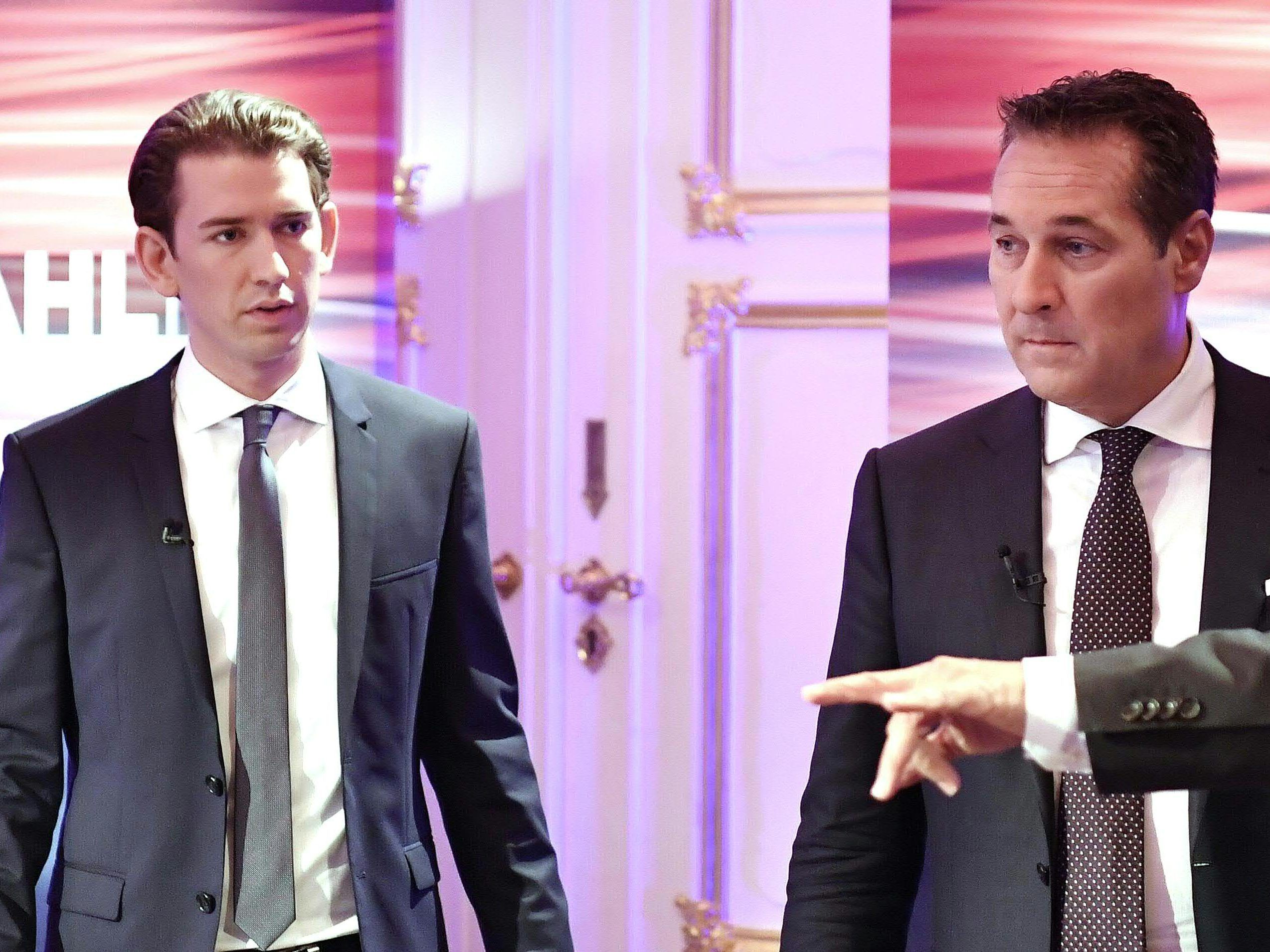 Laut dem "Kurier" sollen sich Kurz und Strache am Mittwoch getroffen haben