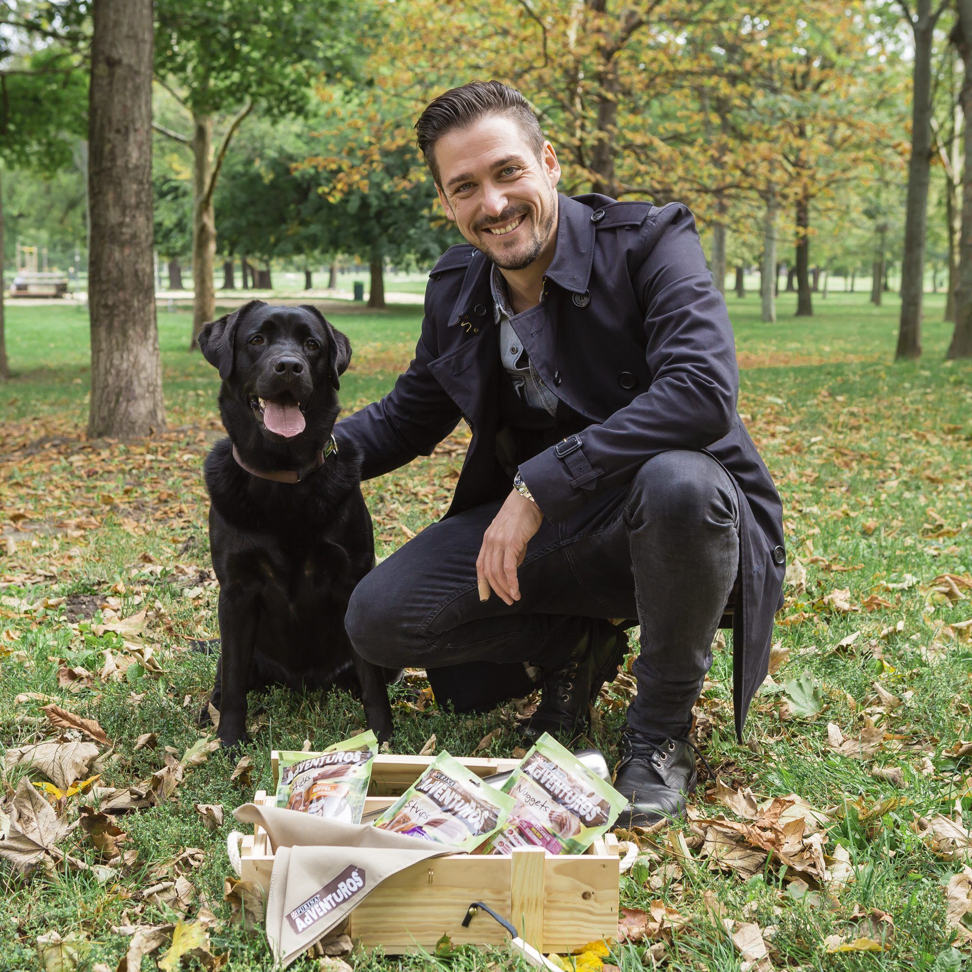 Andreas Moravec & seine Hündin Haily hatten bereits Spaß mit der AdVENTuROS Abenteuerkiste