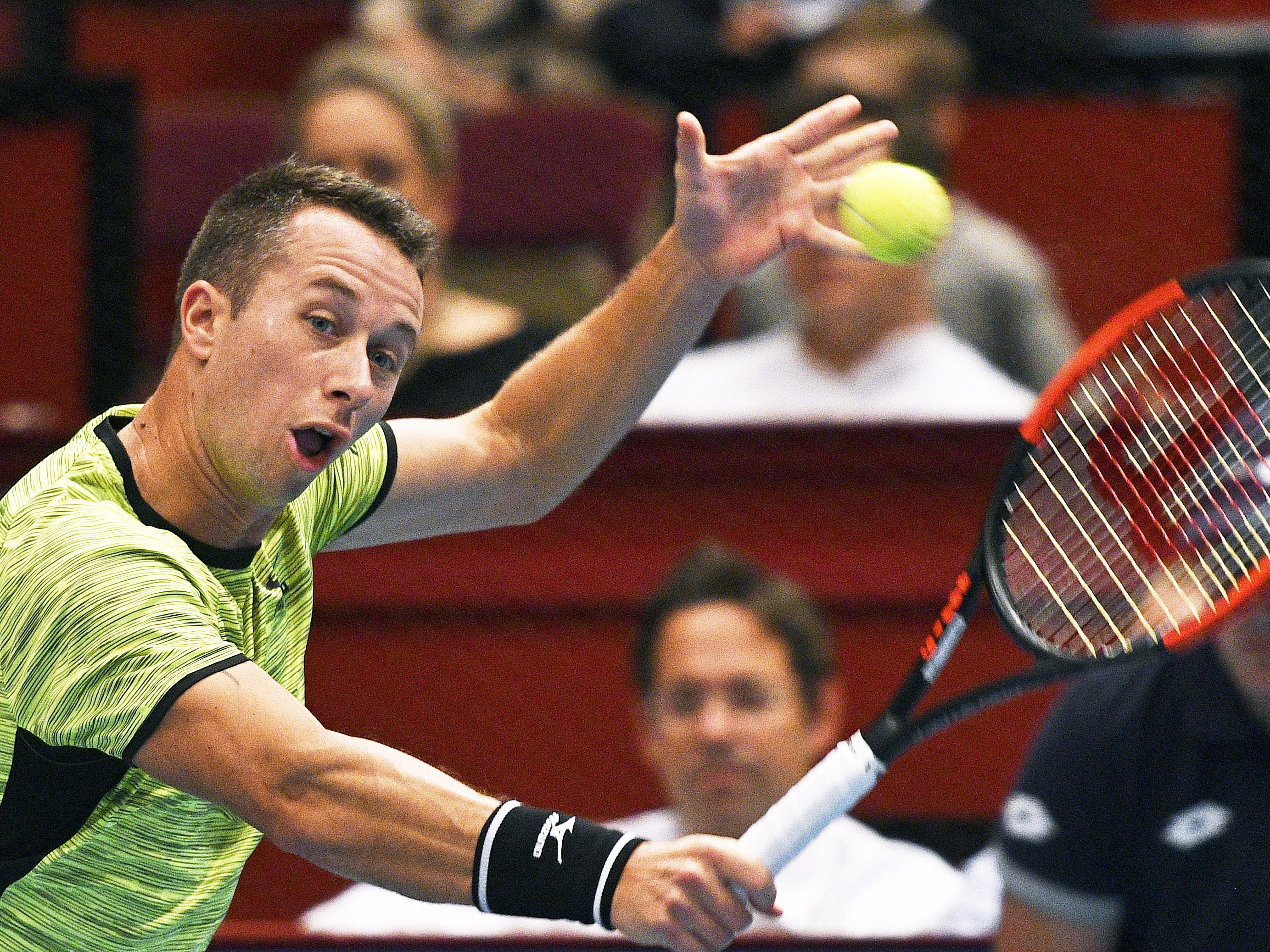 Kohlschreiber gewann 6:3. Kohlschreiber gewann 6:3.