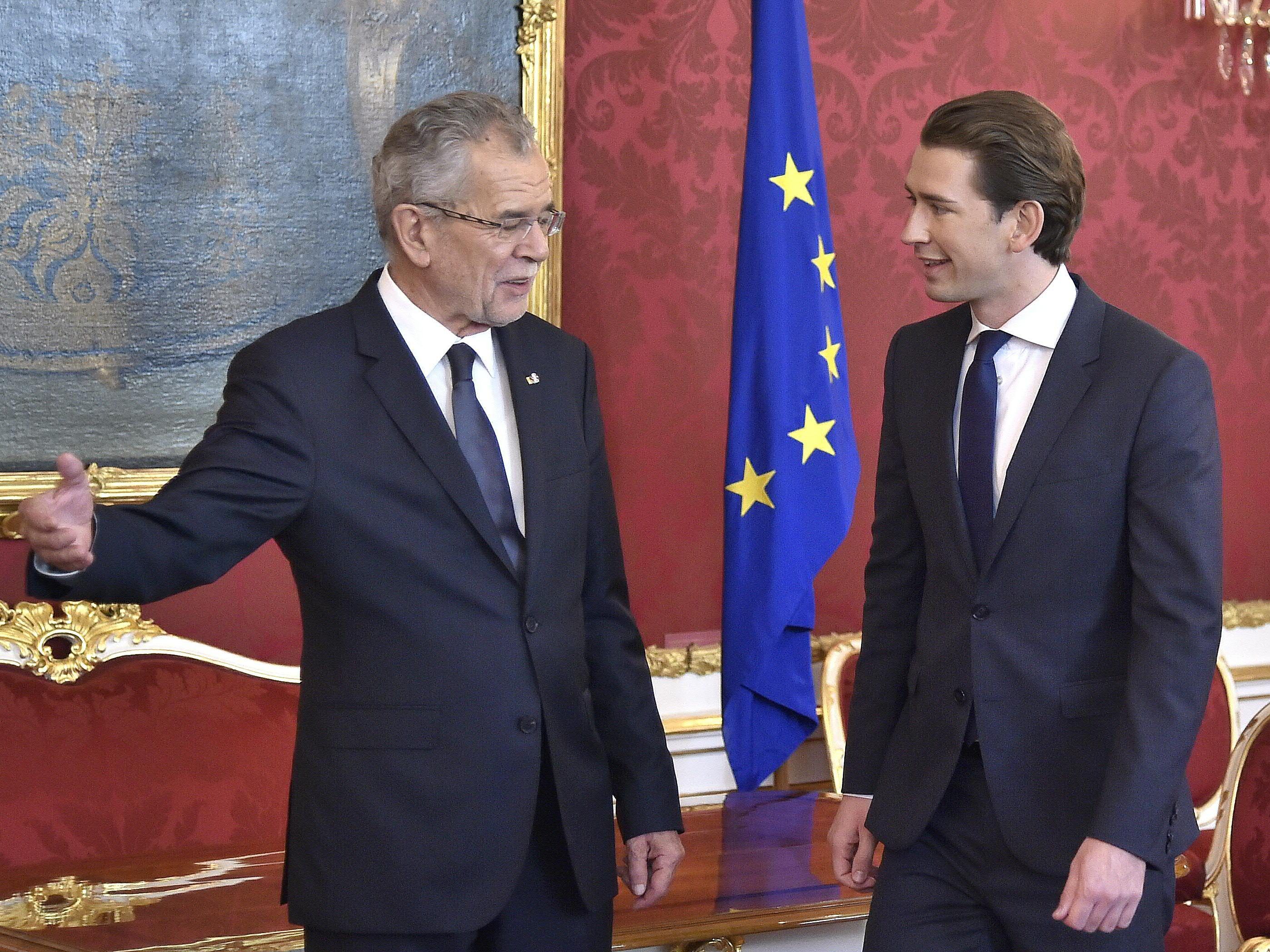 Der Bundespräsident empfing den Wahlsieger zum ersten Austausch