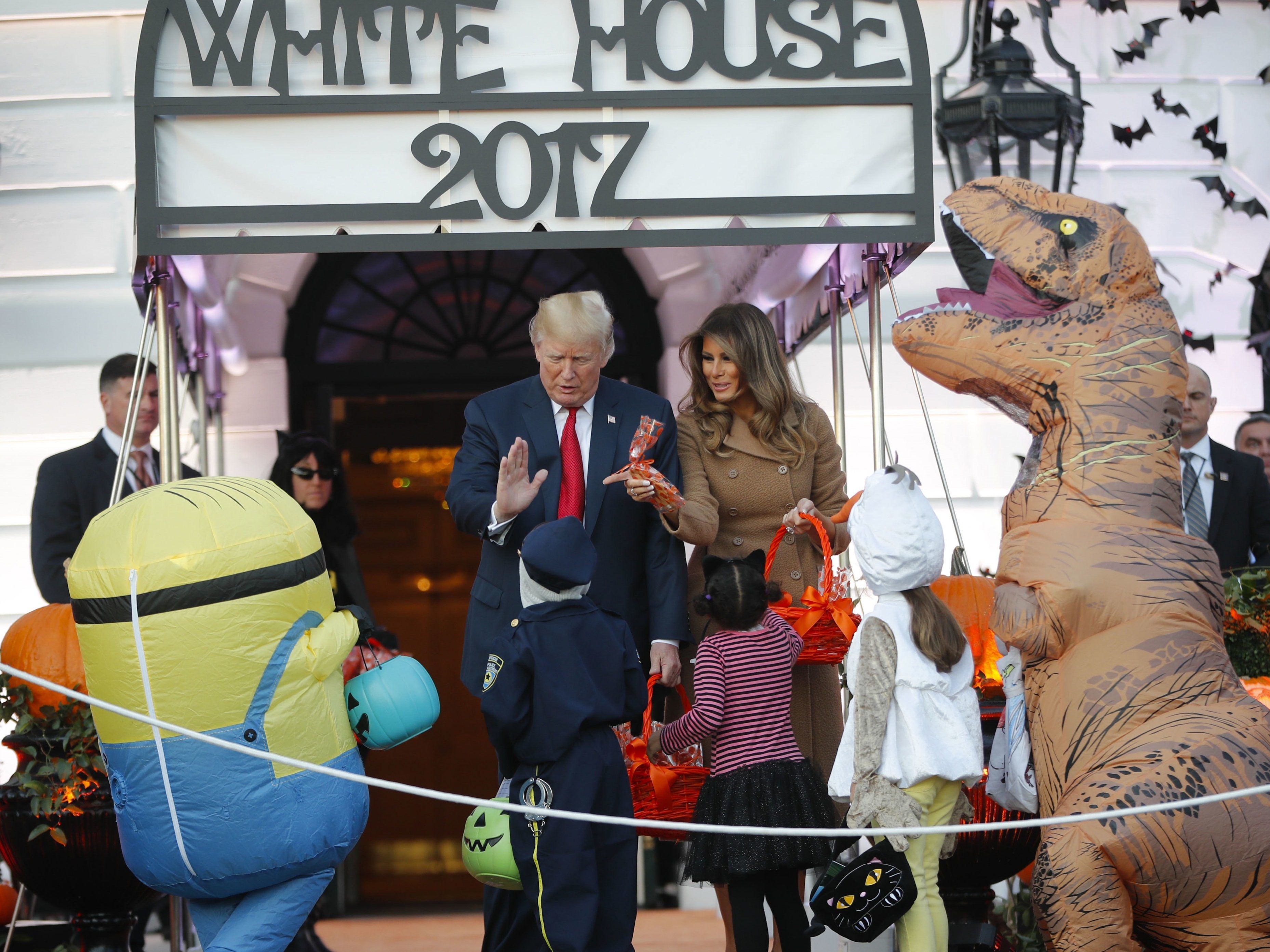 Auch Trump feiert Halloween.