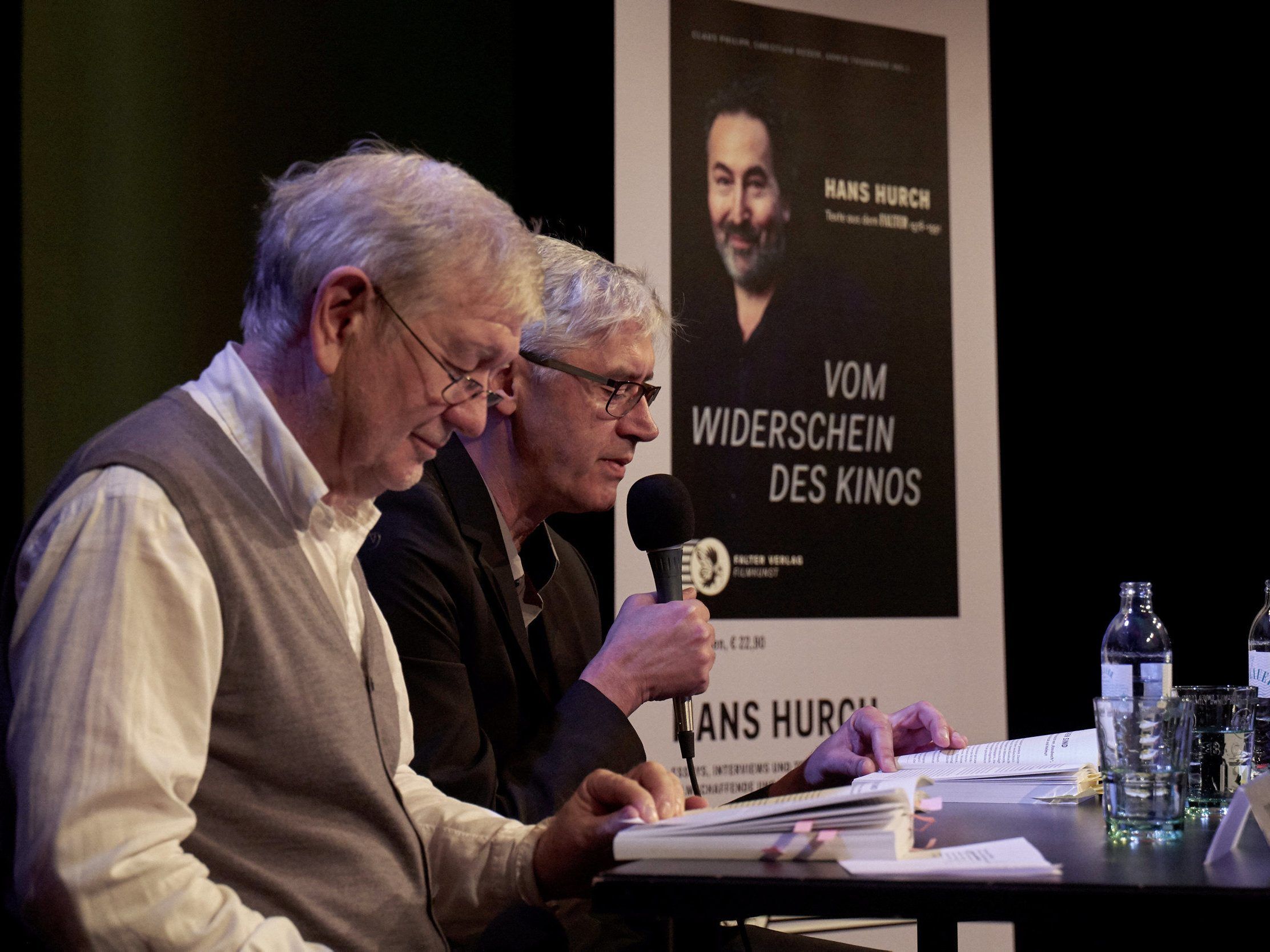 Armin Thurnher und Claus Philipp bei der Buchpräsentation im Viennale-Festivalzentrum