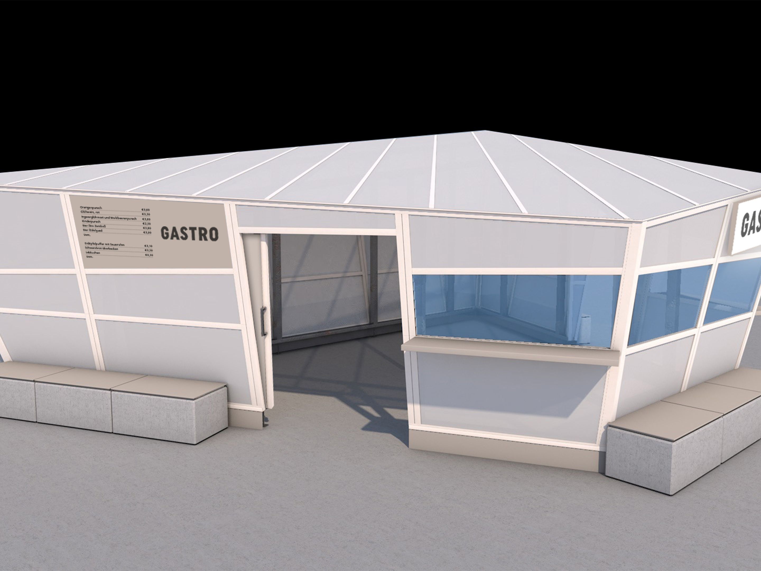 Die "MQbis" ersetzen die Punschpavillons im Museumsquartier. Die "MQbis" ersetzen die Punschpavillons im Museumsquartier.
