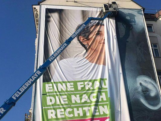 In Wien werden bereits die Wahlplakate der Grünen abmontiert.