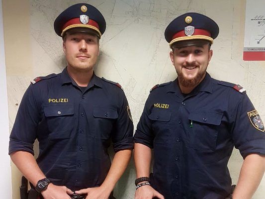 Diese beiden Polizisten wurden zu Lebensrettern