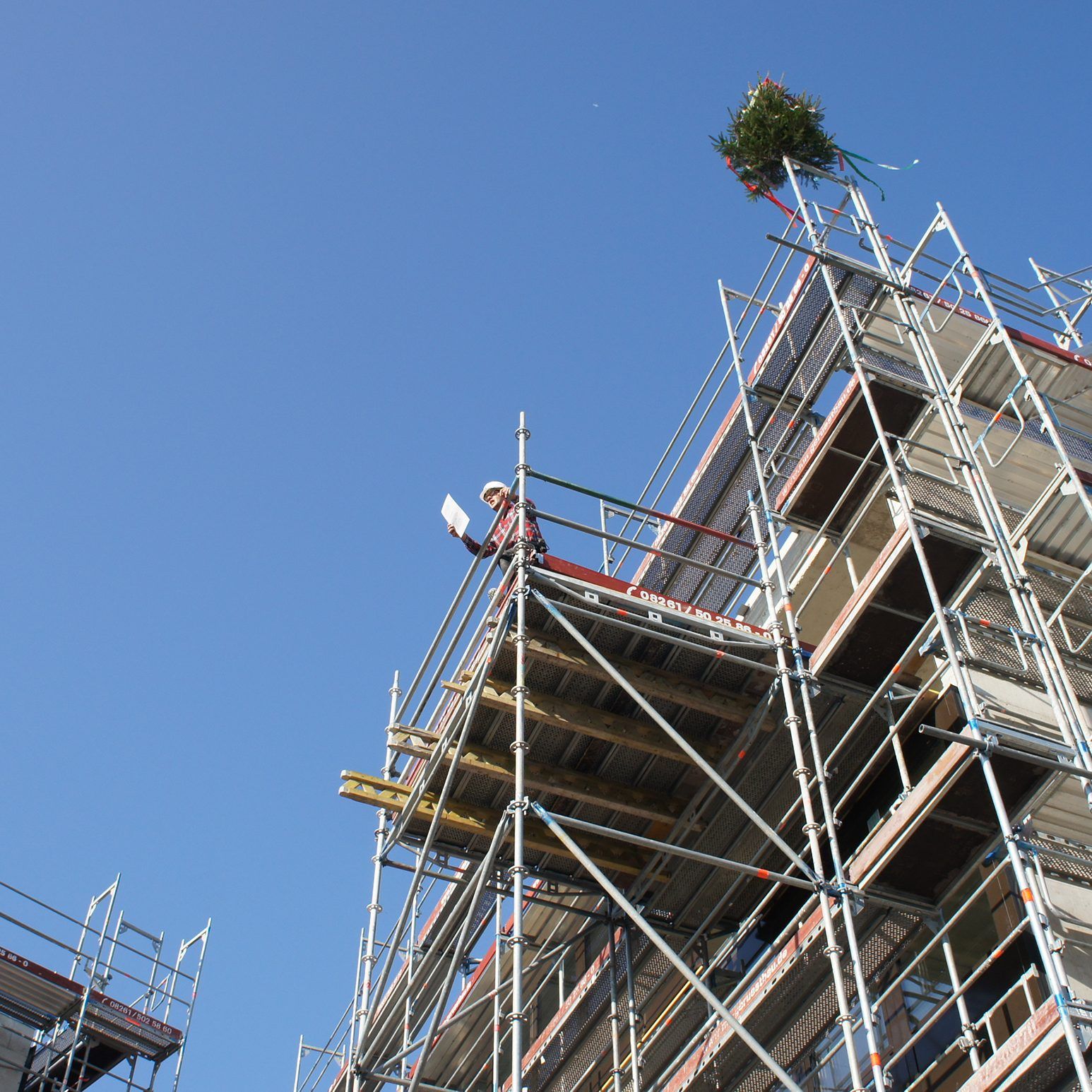 Fertigstellung der Rohbauarbeiten vom kup. Ravensburg