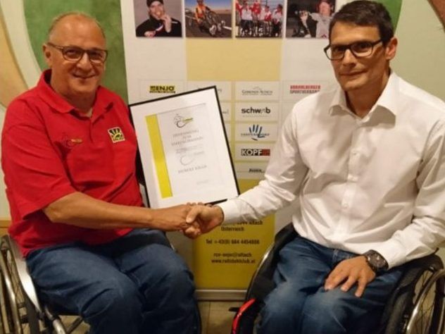 Hubert Kilga und sein Nachfolger als Obmann des RCV Jürgen Egle Hubert Kilga und sein Nachfolger als Obmann des RCV Jürgen Egle