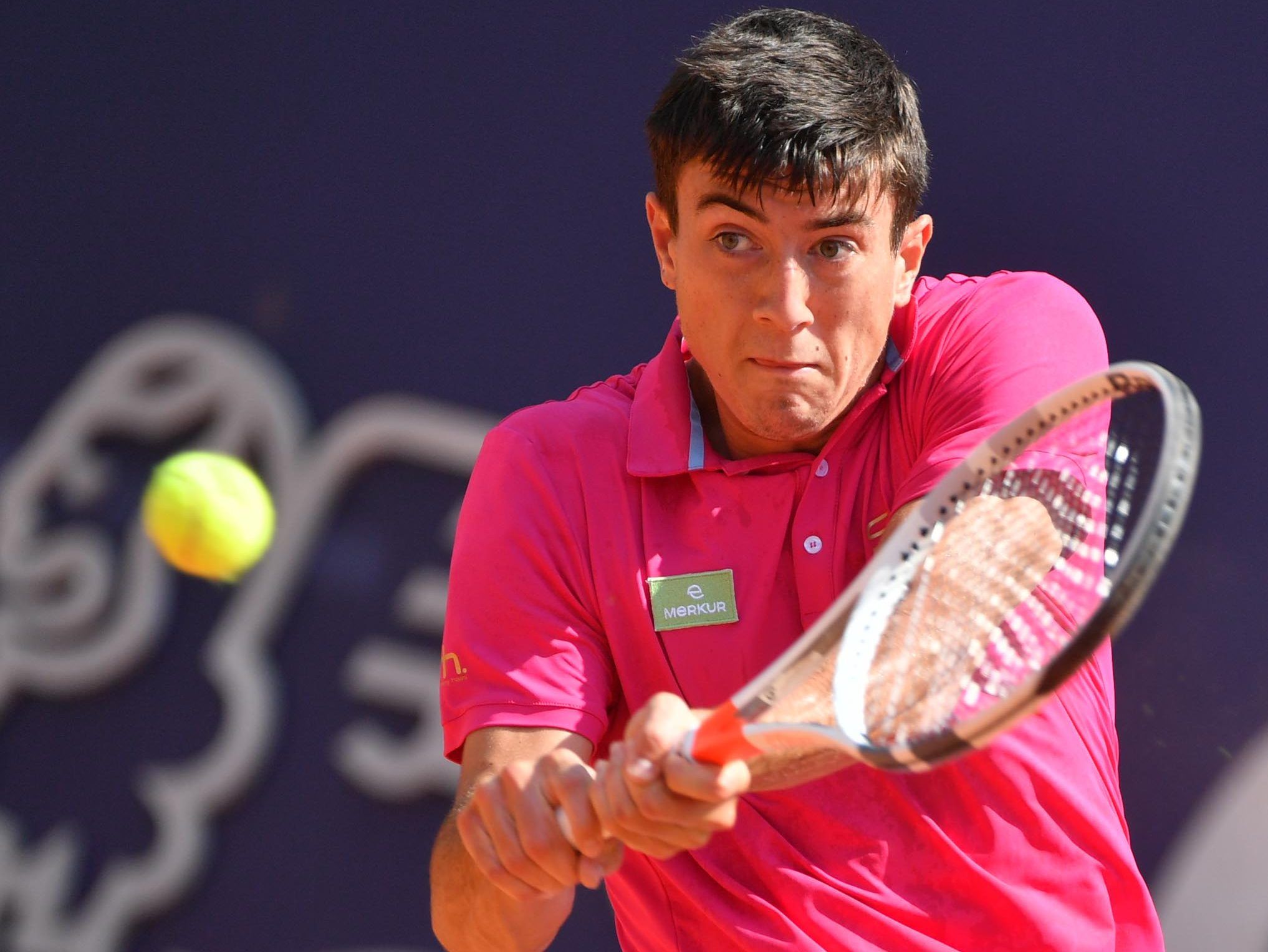 Sebastian Ofner auf der großen Bühne der Erste Bank Open in Wien.