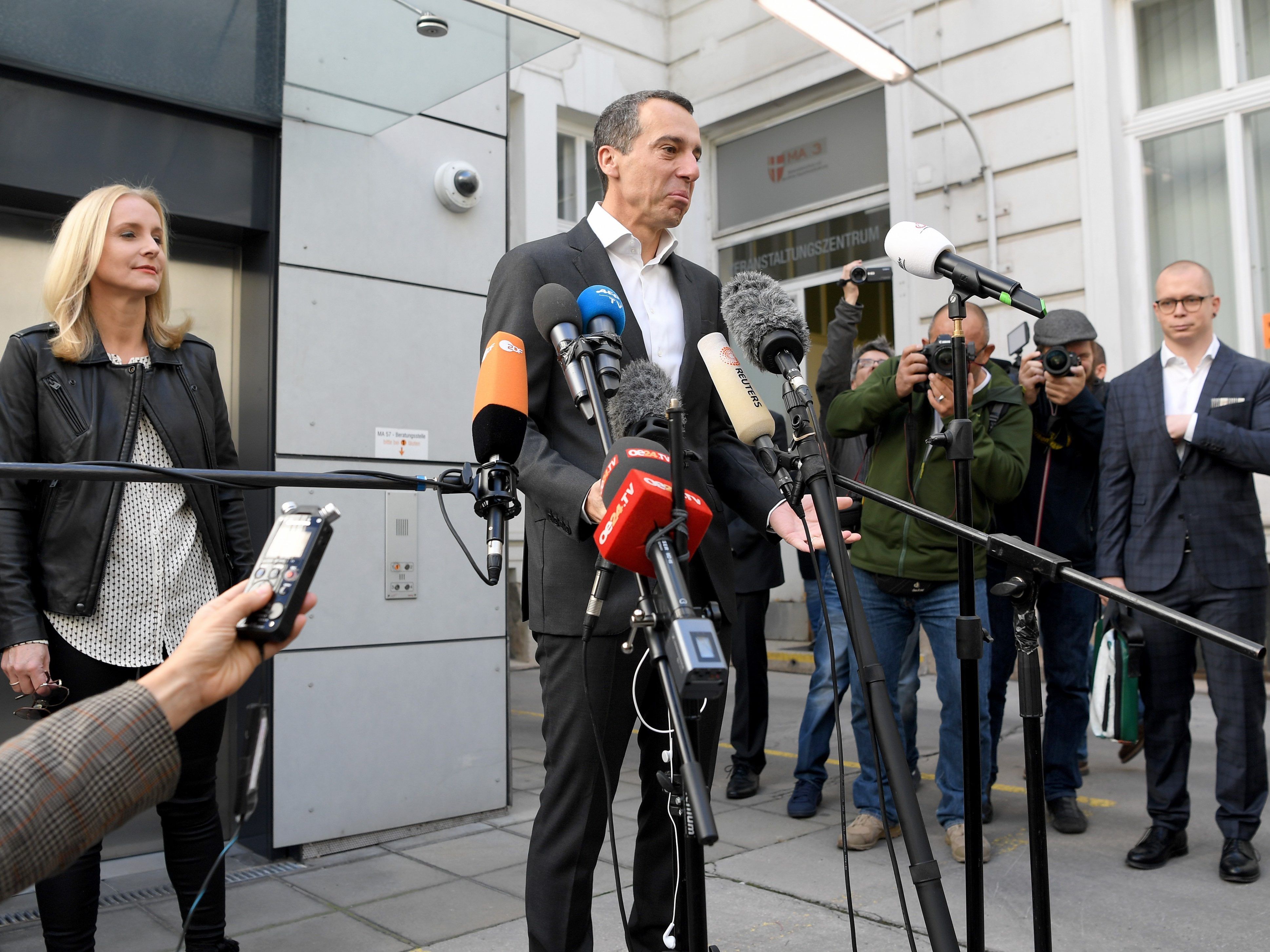 Bundeskanzler Christian Kern hat seine Stimme bereits abgegeben.