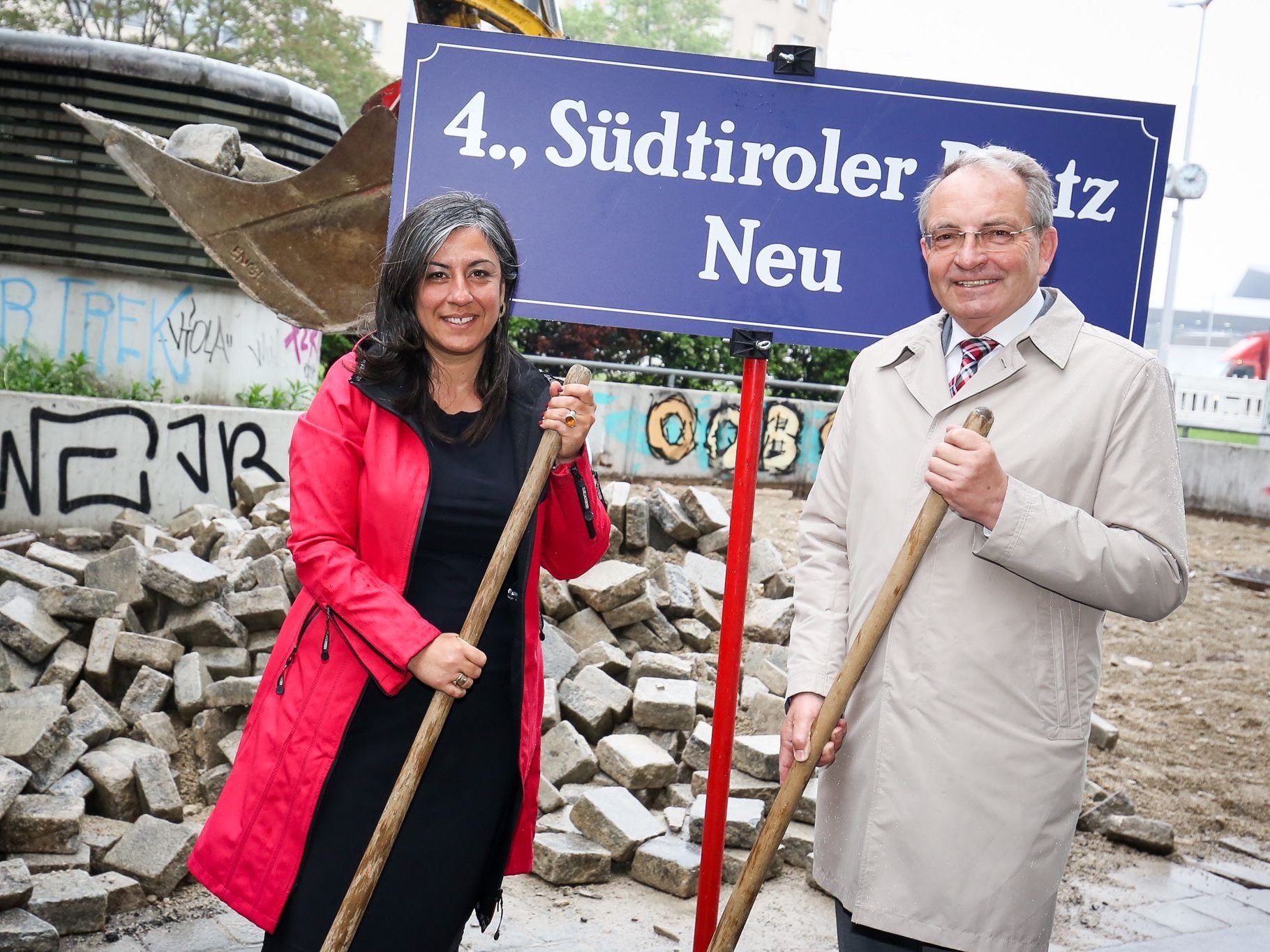 Der Südtiroler Platz in Wien erstrahlt nun in neuem Glanz. Der Südtiroler Platz in Wien erstrahlt nun in neuem Glanz.