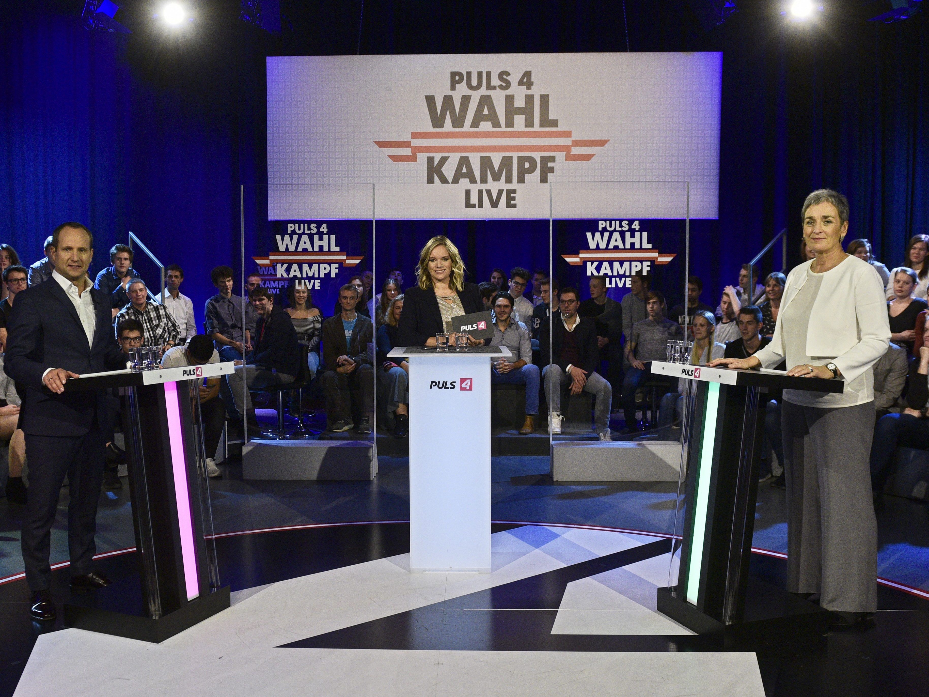 Lunacek und Strolz zeigten sich im Wahl-Duell koalitionsbereit.