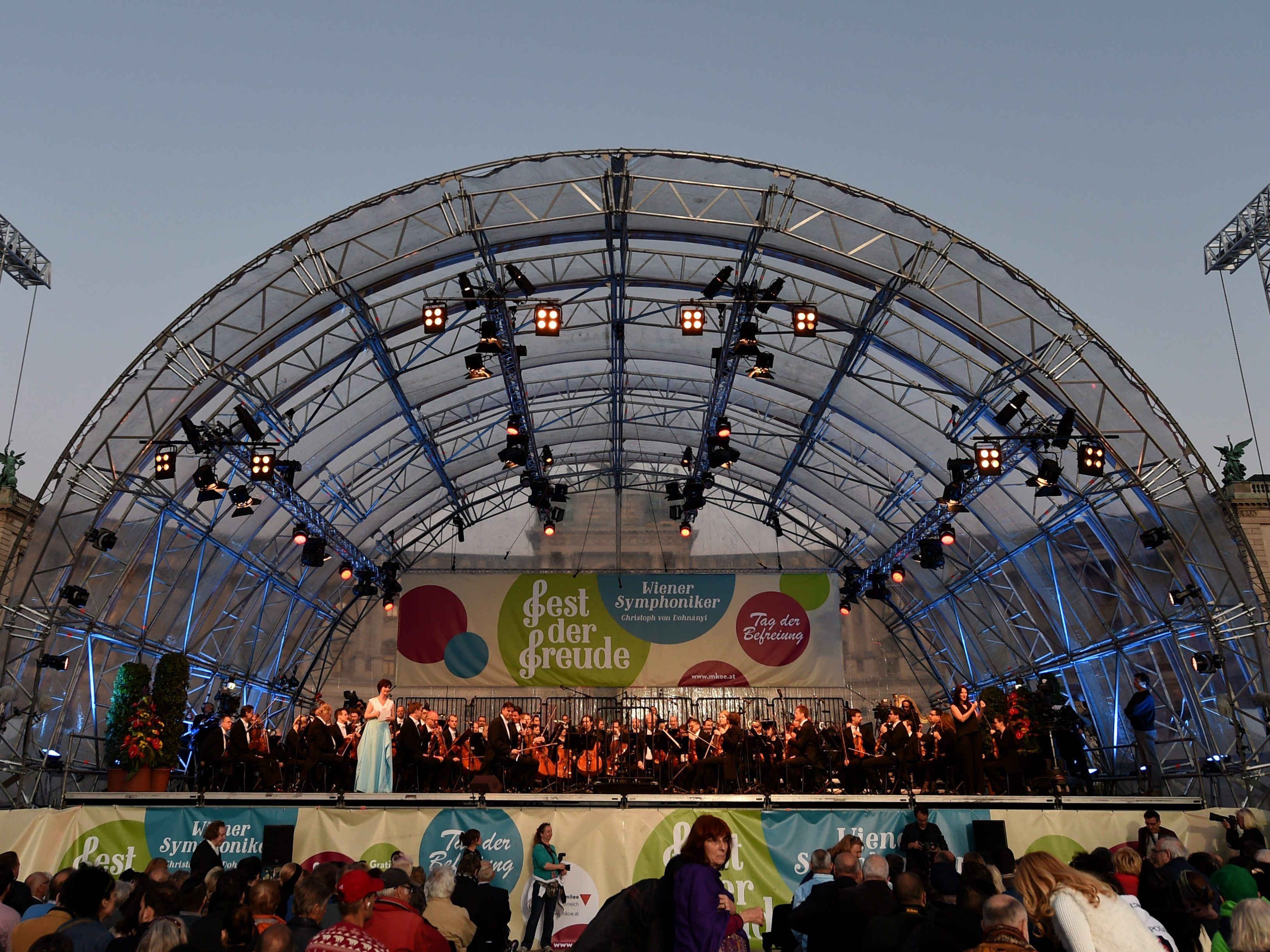 Die Wiener Symphoniker stecken in finanziellen Schwierigkeiten. Hier bei einem Auftritt am "Fest der Freude".