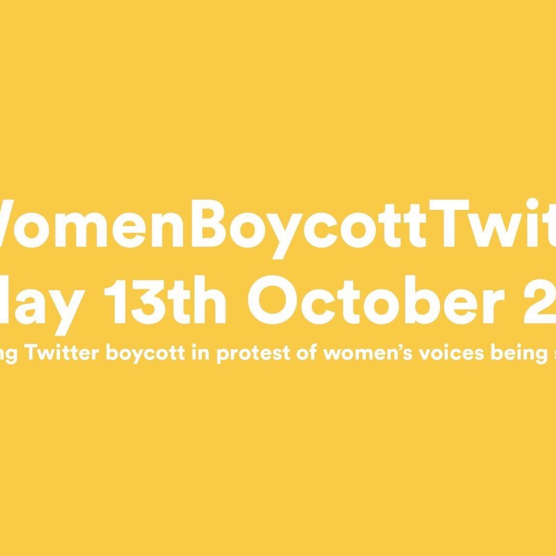 Am heutigen 13. Oktober protestieren Frauen gegen Twitter.