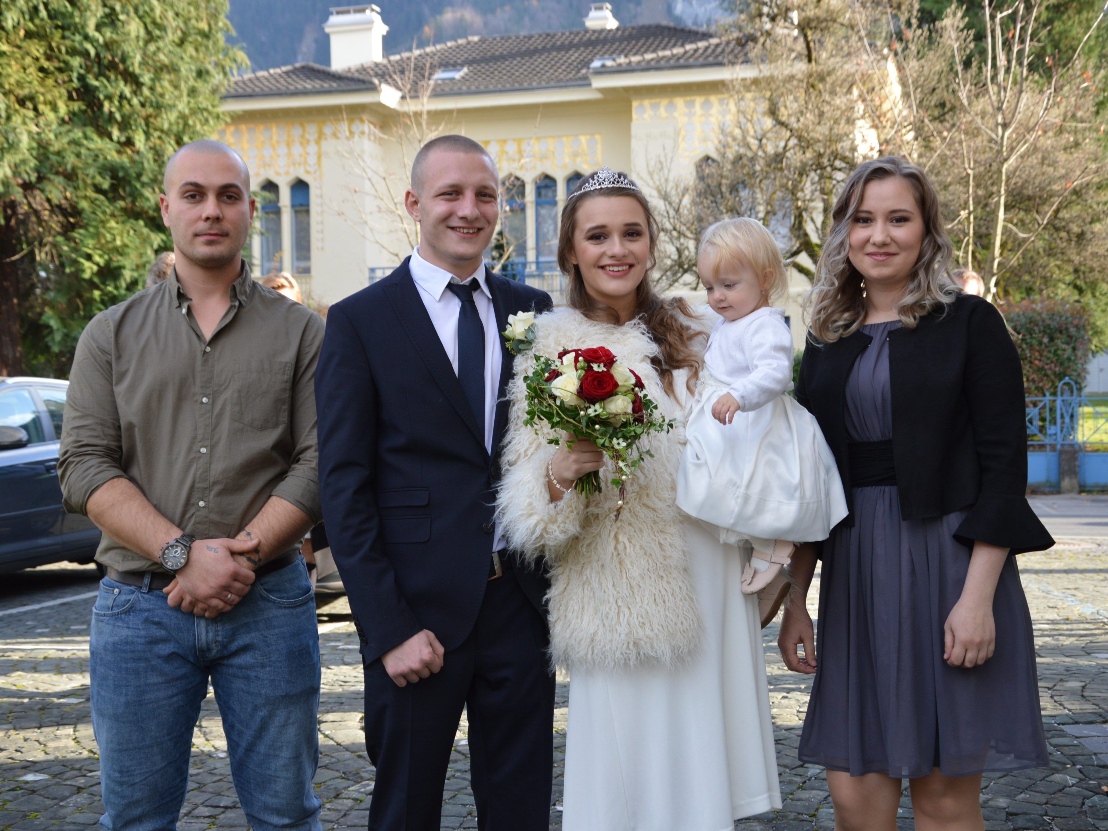 Standesamtliche Hochzeit von Alexandra Kovácová und Aleksandar Racic.