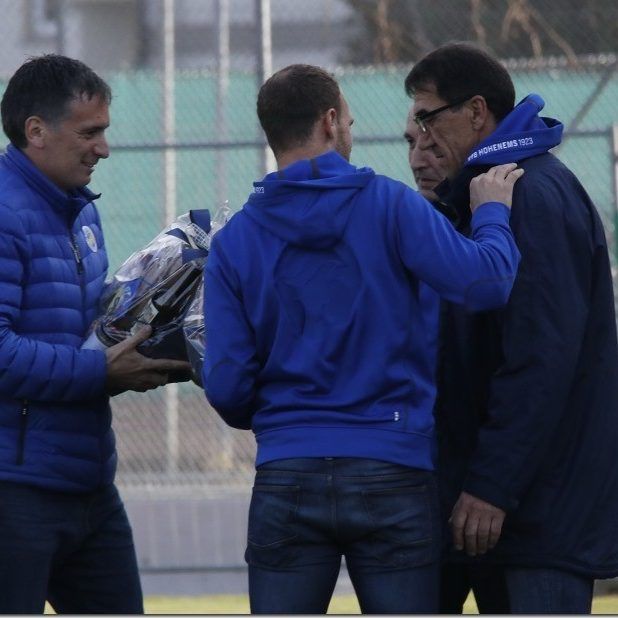 Achenrainer und Rüdisser überreichten Rade Plakalovic ein Ehrengeschenk