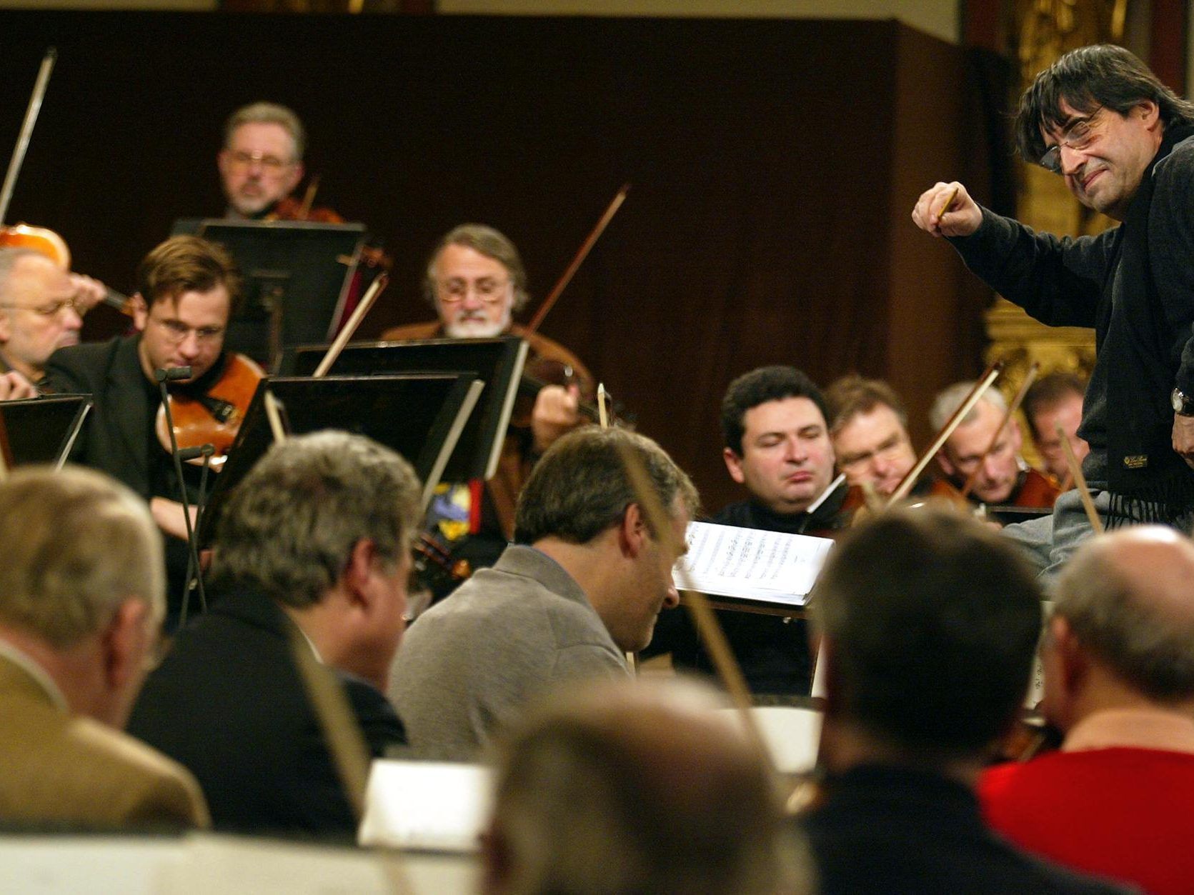Der italenische Maestro Riccardo Muti dirigierte bereits wiederholt das Wiener Neu Der italenische Maestro Riccardo Muti dirigierte bereits wiederholt das Wiener Neu