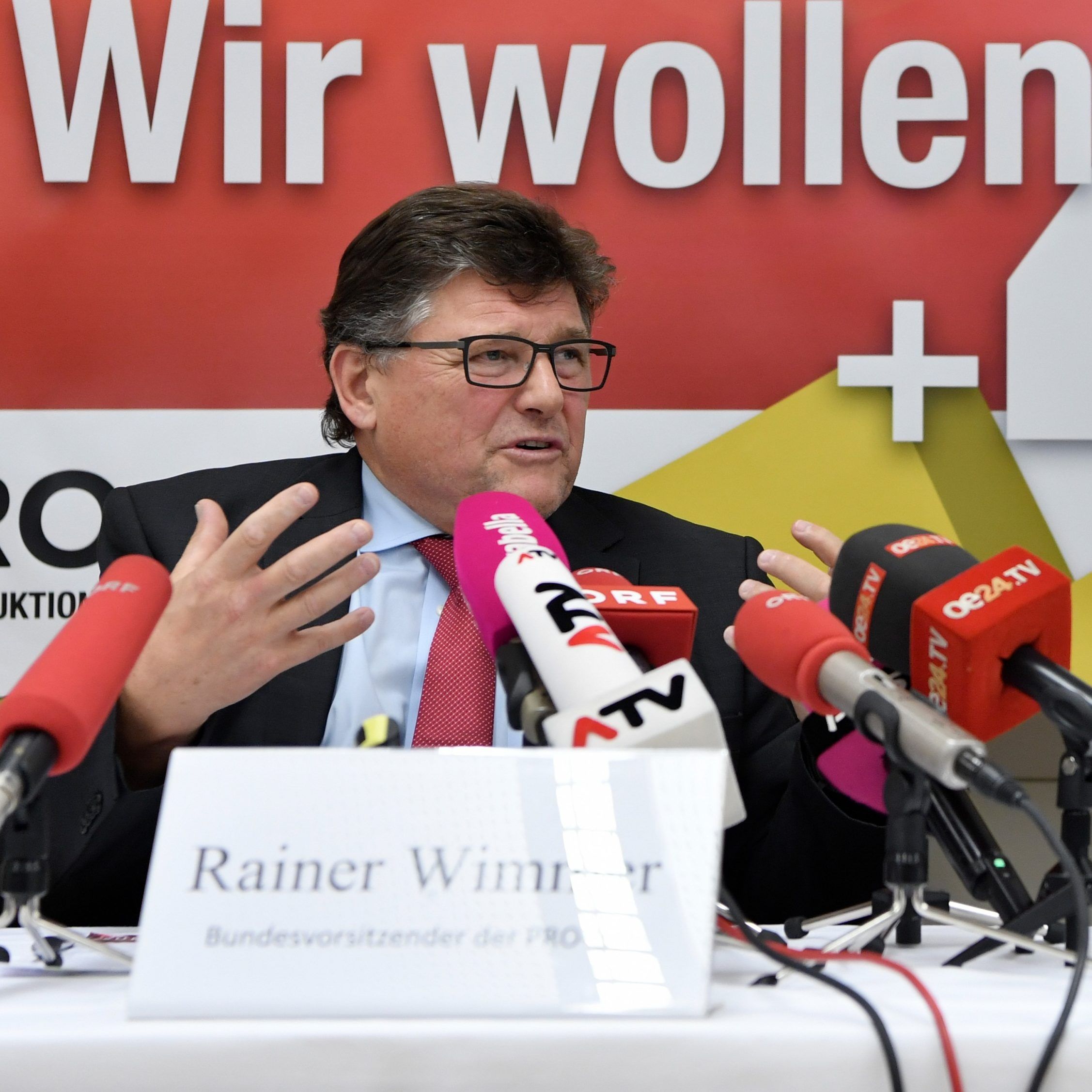 PRO-GE-Vorsitzender Rainer Wimmer und ÖGB-Präsident Erich Foglar.