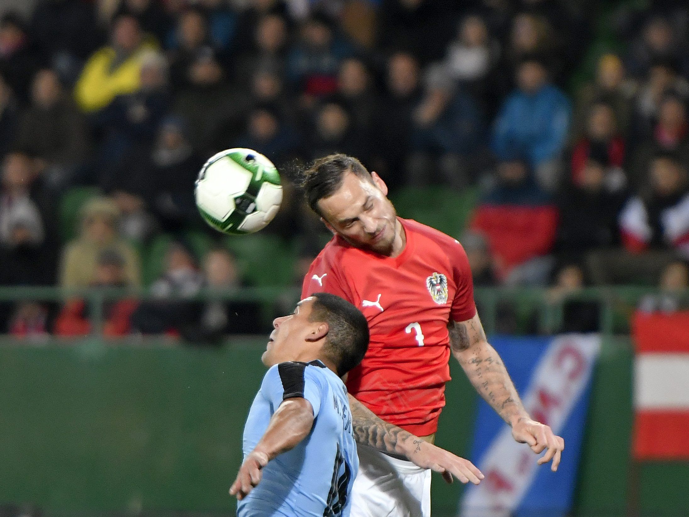 Österreichs Nationalteam feierte zum Abschluss des Länderspieljahrs 2017 einen glücklichen Sieg gegen Uruguay. Österreichs Nationalteam feierte zum Abschluss des Länderspieljahrs 2017 einen glücklichen Sieg gegen Uruguay.