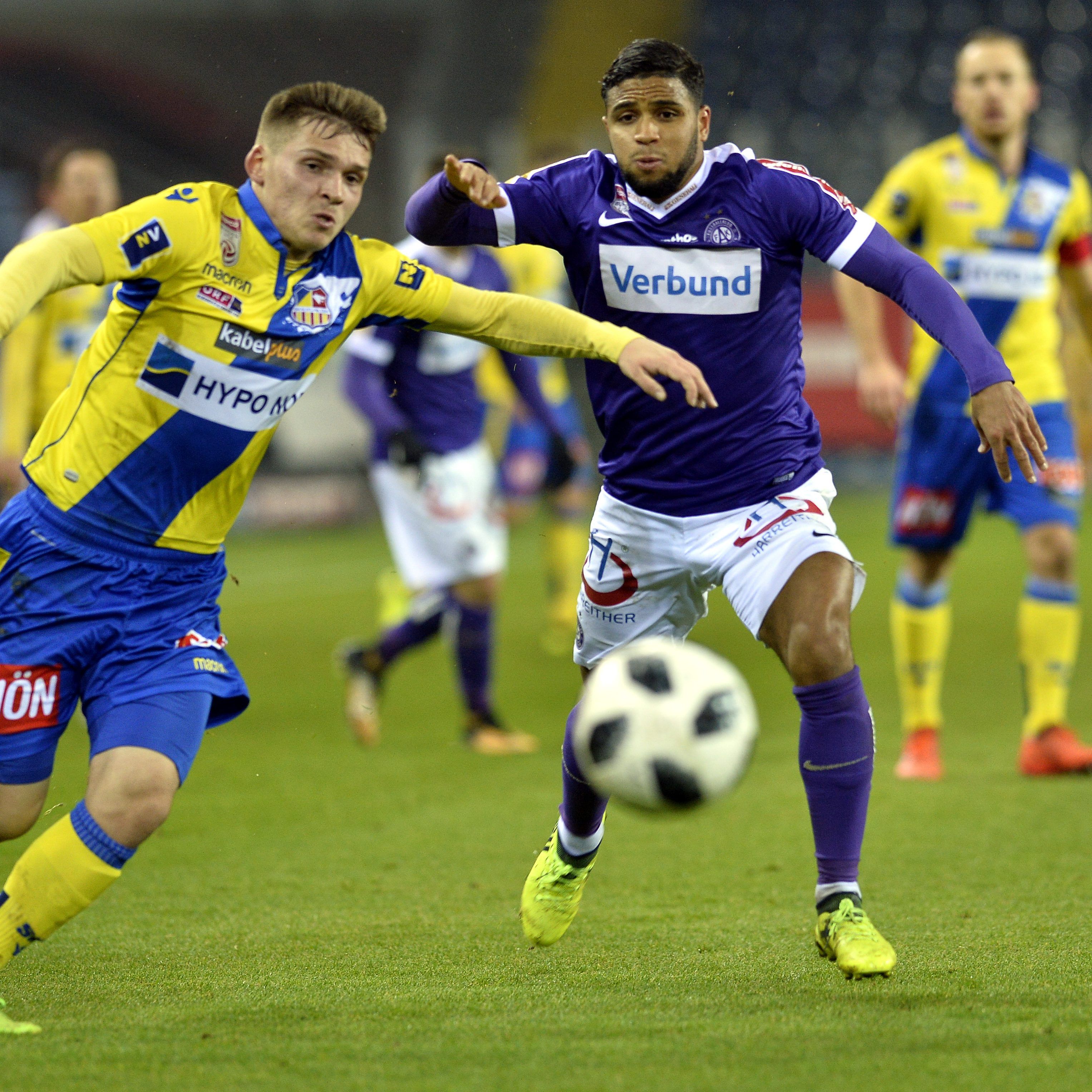 Die Wiener Austria verlor mit 0:1 gegen St. Pölten.