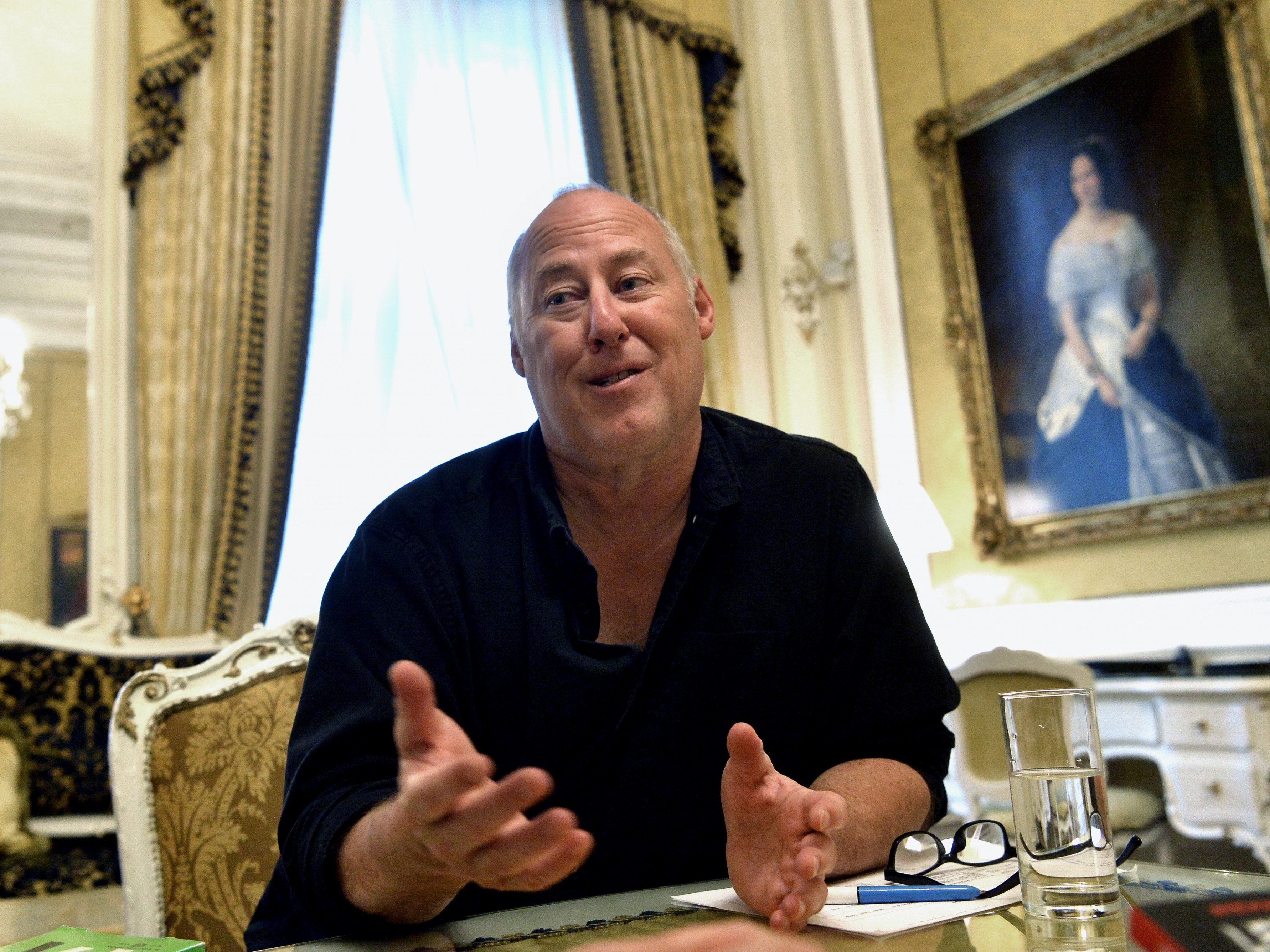 Schriftsteller Stewart O'Nan beim Interview in Wien Schriftsteller Stewart O'Nan beim Interview in Wien