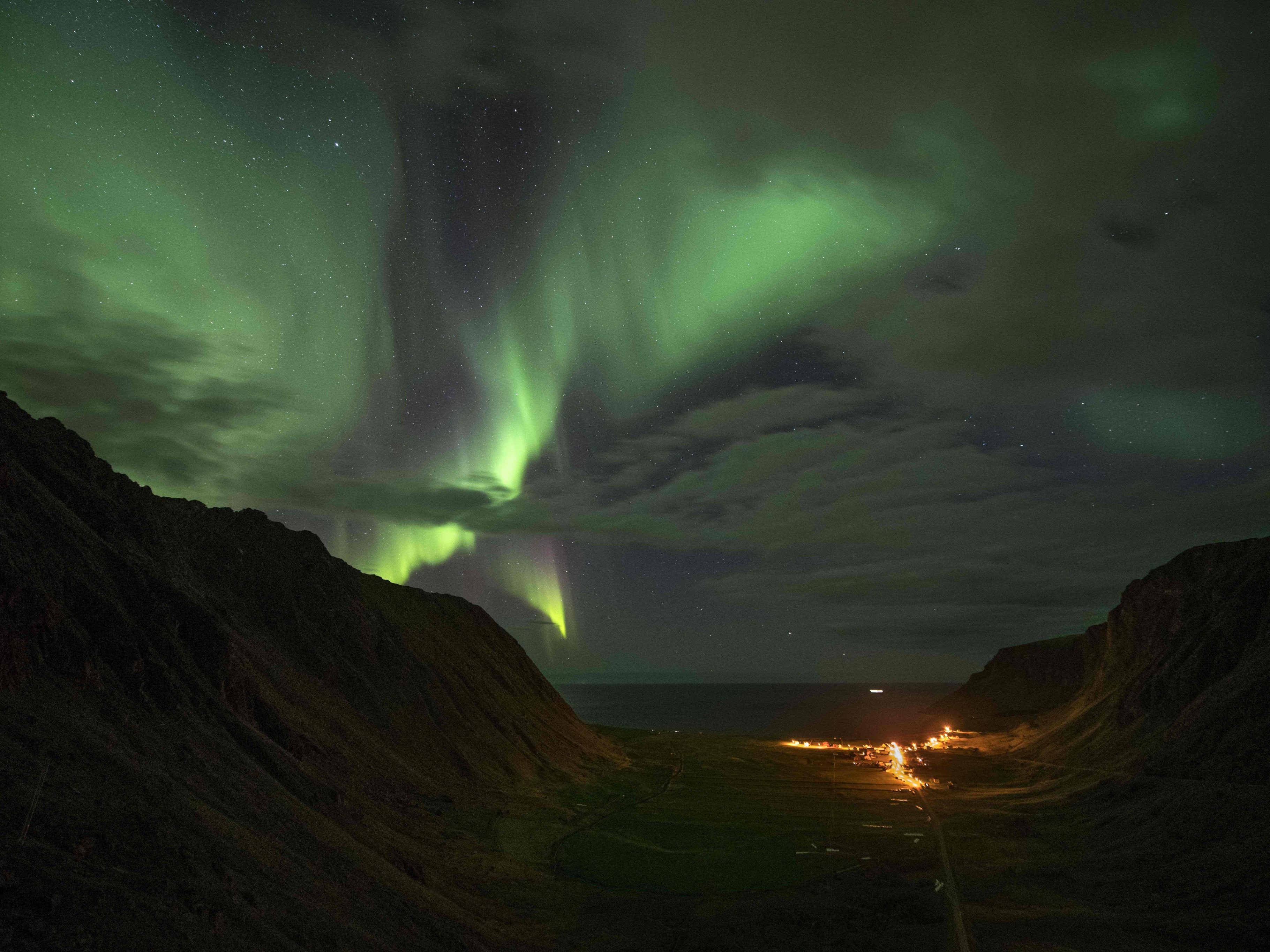 Die Nordlichter erstrahlten über Finnland.