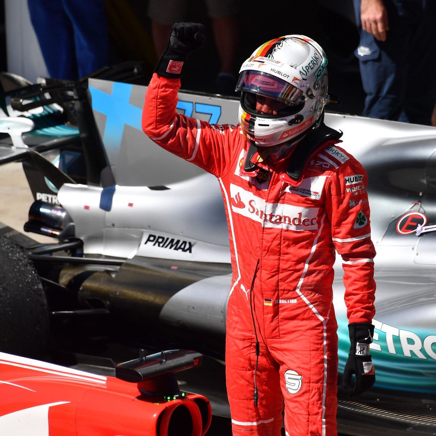 Sebastian Vettel (Ferrari) gewann den Großen Preis von Sao Paulo.