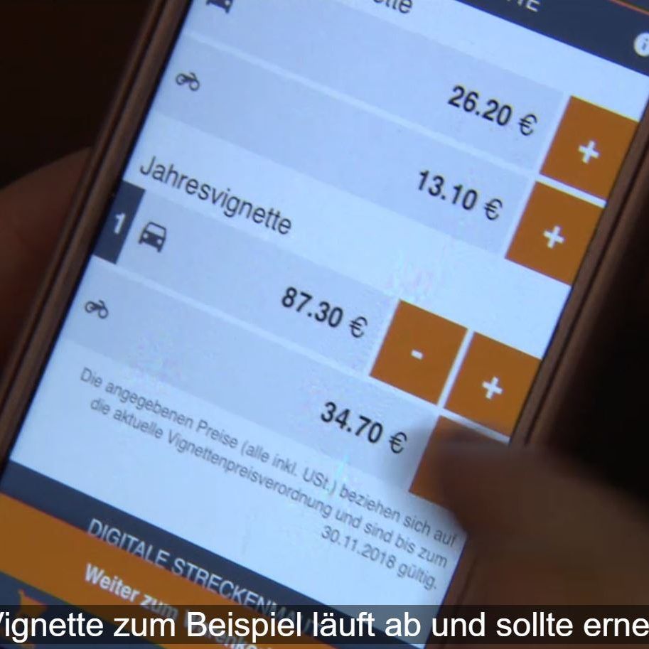 Ab jetzt müssen Autofahrer ihre Vignette nicht mehr kleben, dank der digitalen Version.