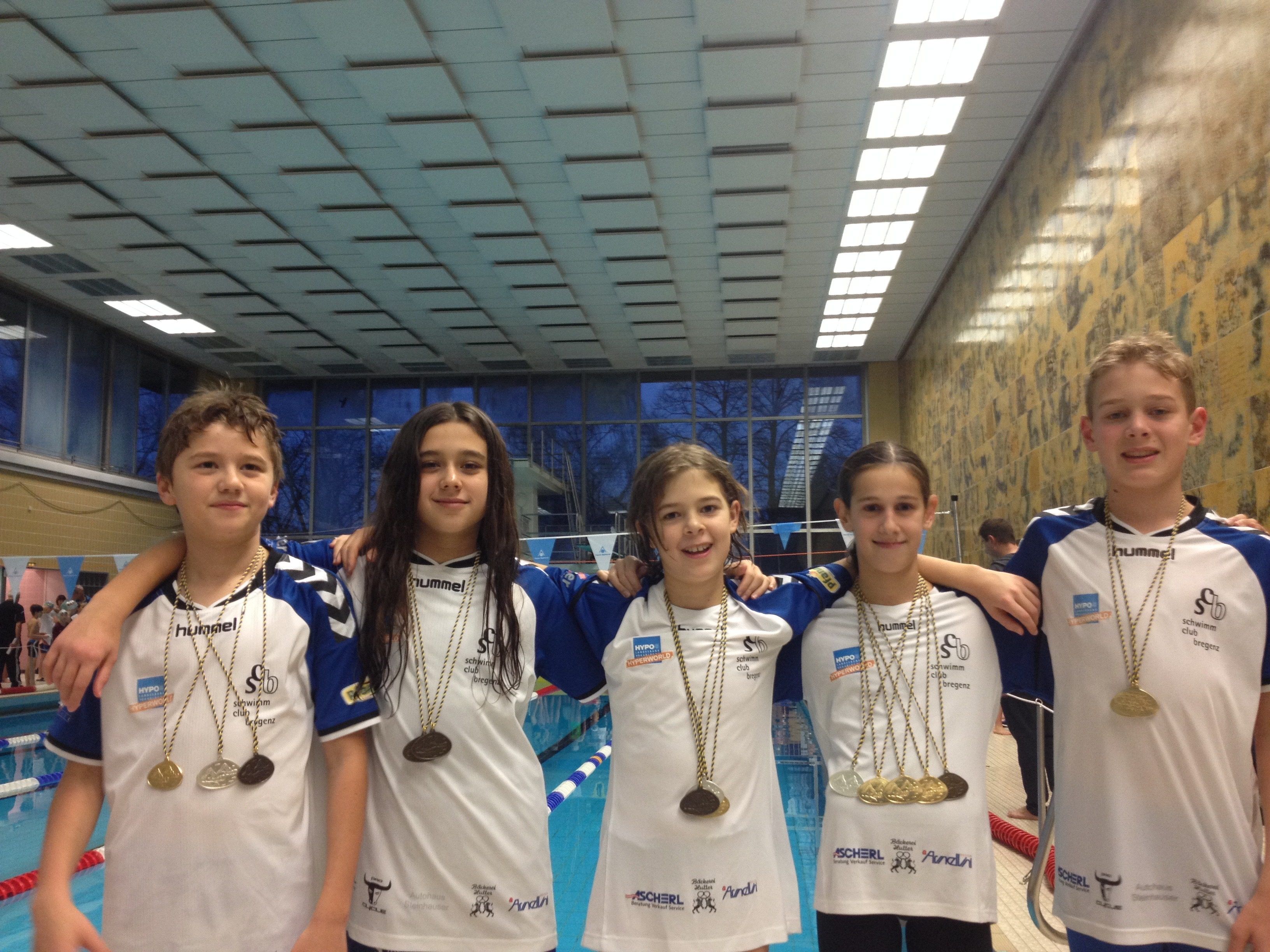 Alex, Iva, Julia, Ada und Markus