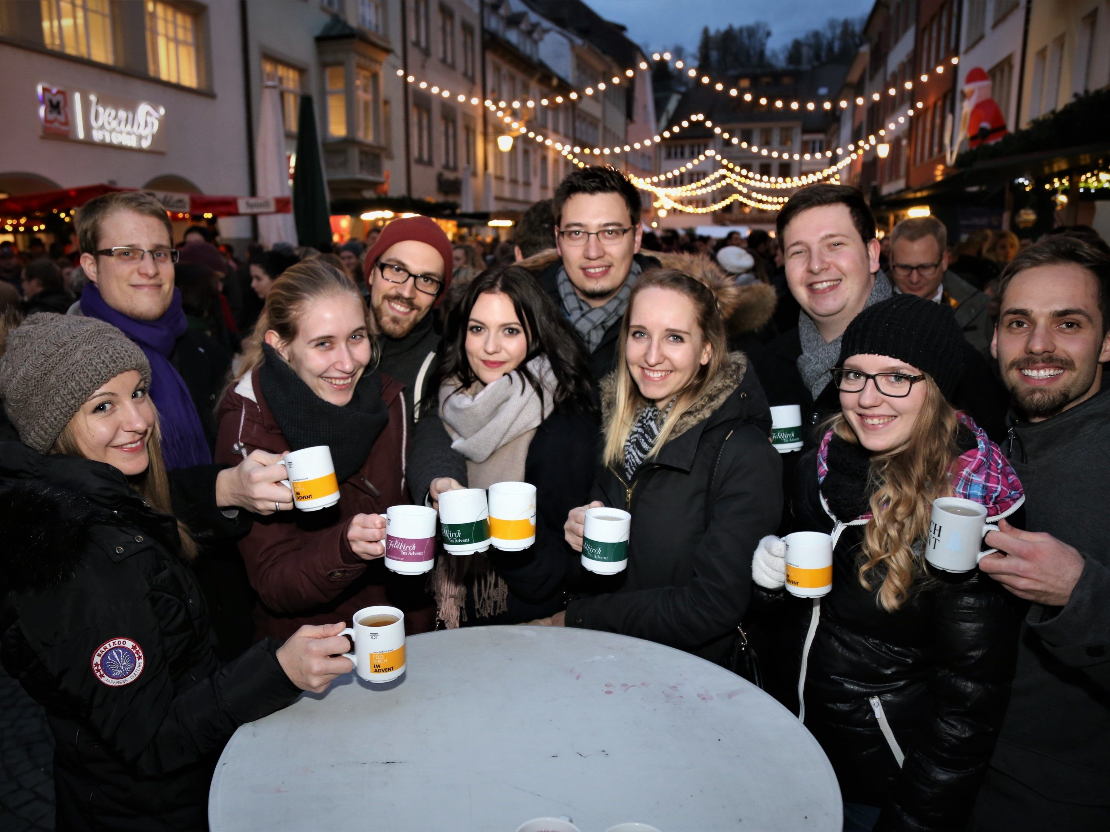 Mit Freunden auf dem Blosengelmarkt.