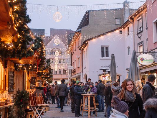 Bludenzer Christkindlemarkt von 30. November bis 23. Dezember in der Mühlgasse.