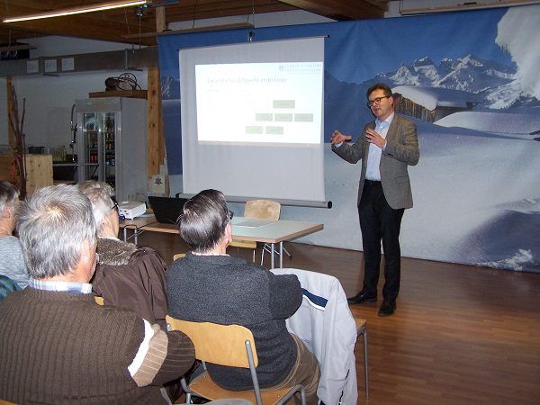 Pensionistenverband Schruns: Vortrag zu Erbrecht