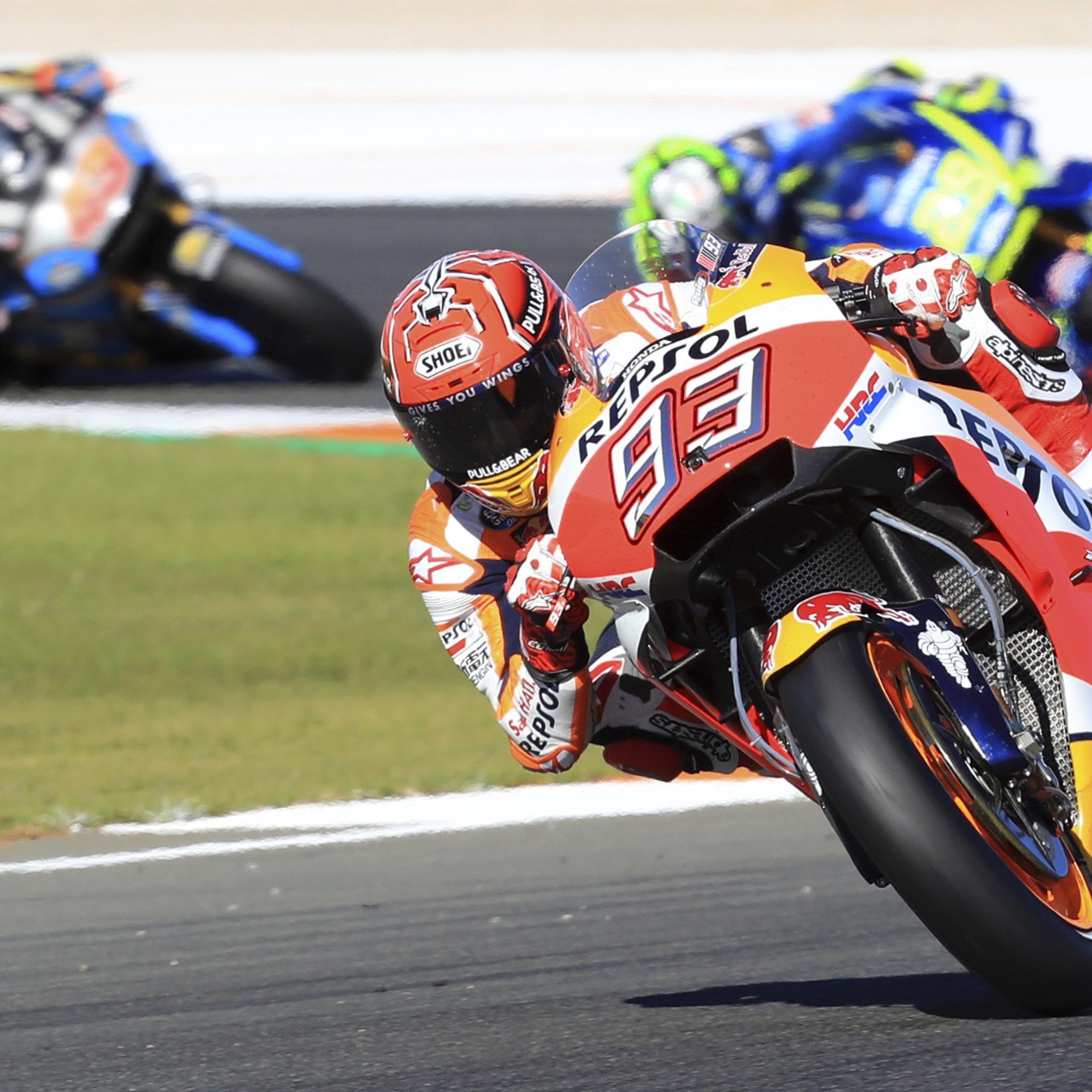 Repsol Honda-Pilot Marc Marquez fixierte in Valencia seinen vierten Moto GP-Titel.