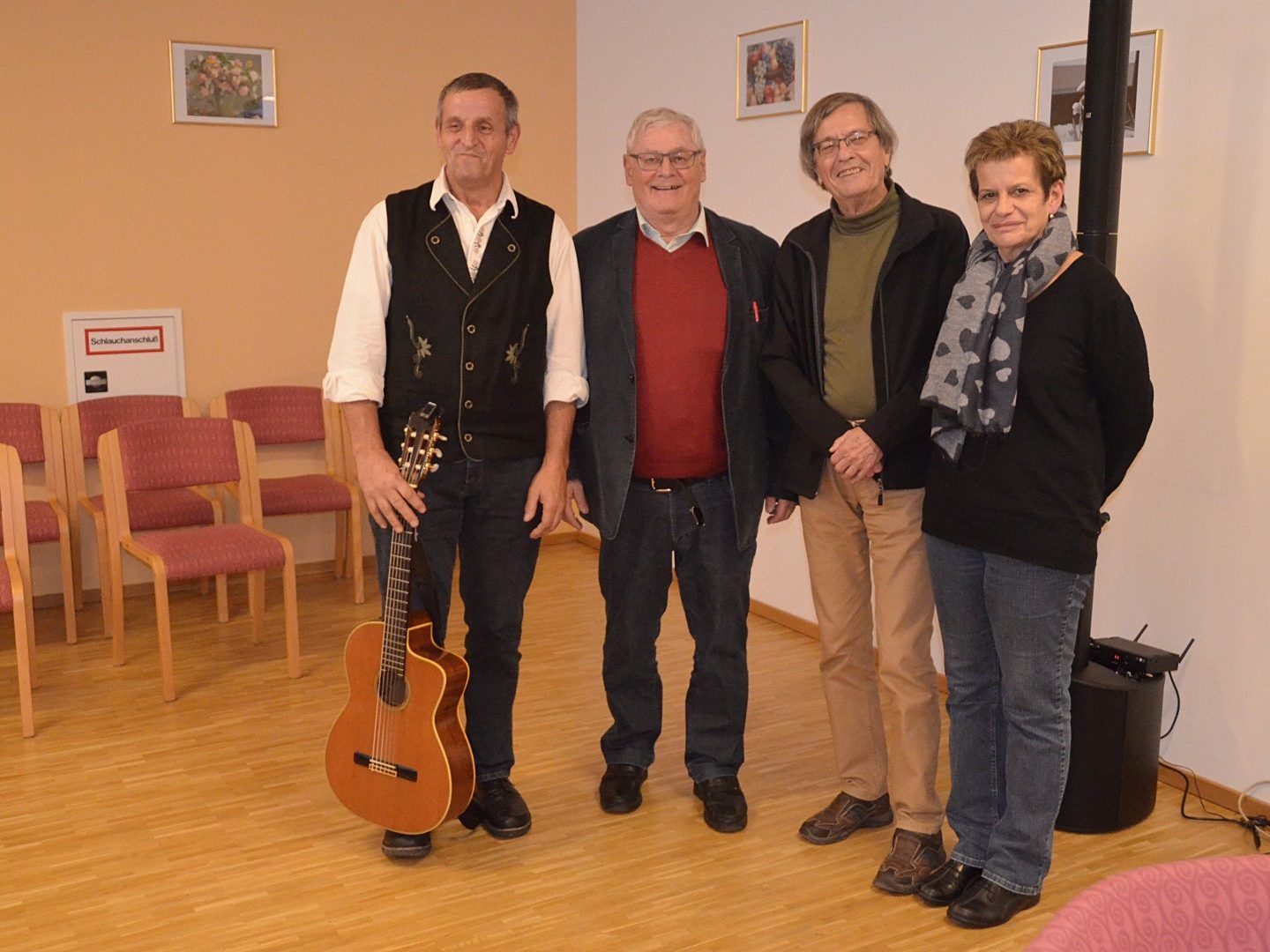 Roland Franzoi, Dr. Josef Concin, Mag. Peter Spannring und Gisela Franzoi v.l.n.r. Roland Franzoi, Dr. Josef Concin, Mag. Peter Spannring und Gisela Franzoi v.l.n.r.