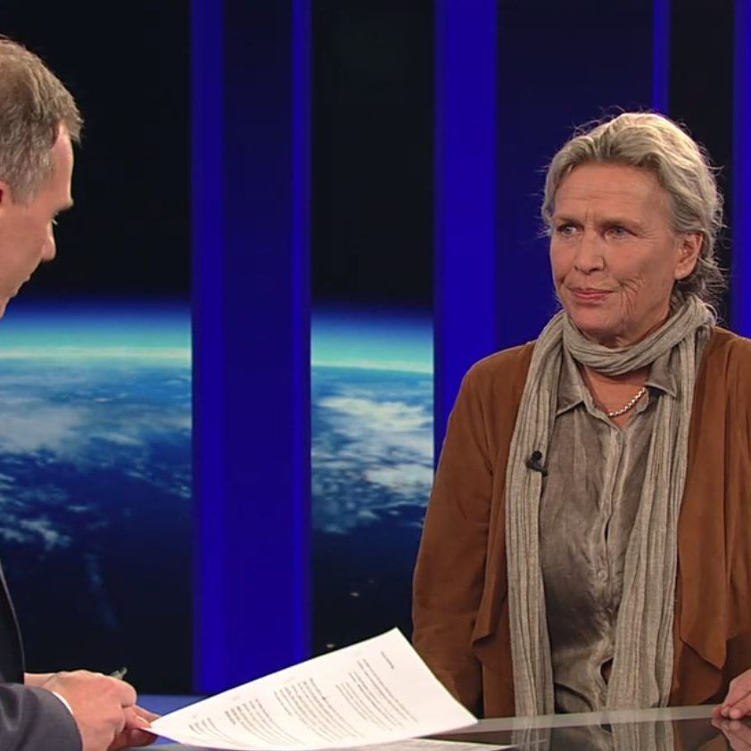 Nicola Werdenigg bei Armin Wolf in der "ZiB 2" am Mittwoch Abend.
