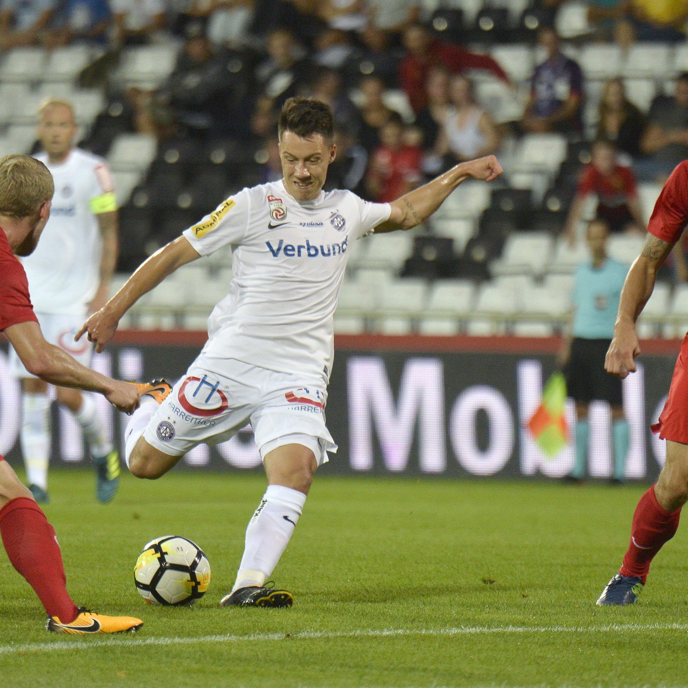 Die Wiener Austria trifft am Samstagnachmittag auf die Admira.