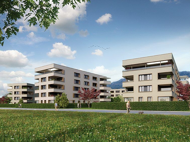 2-, 3- und 4-Zimmer-Wohnungen zwischen 49 m² und 110 m²