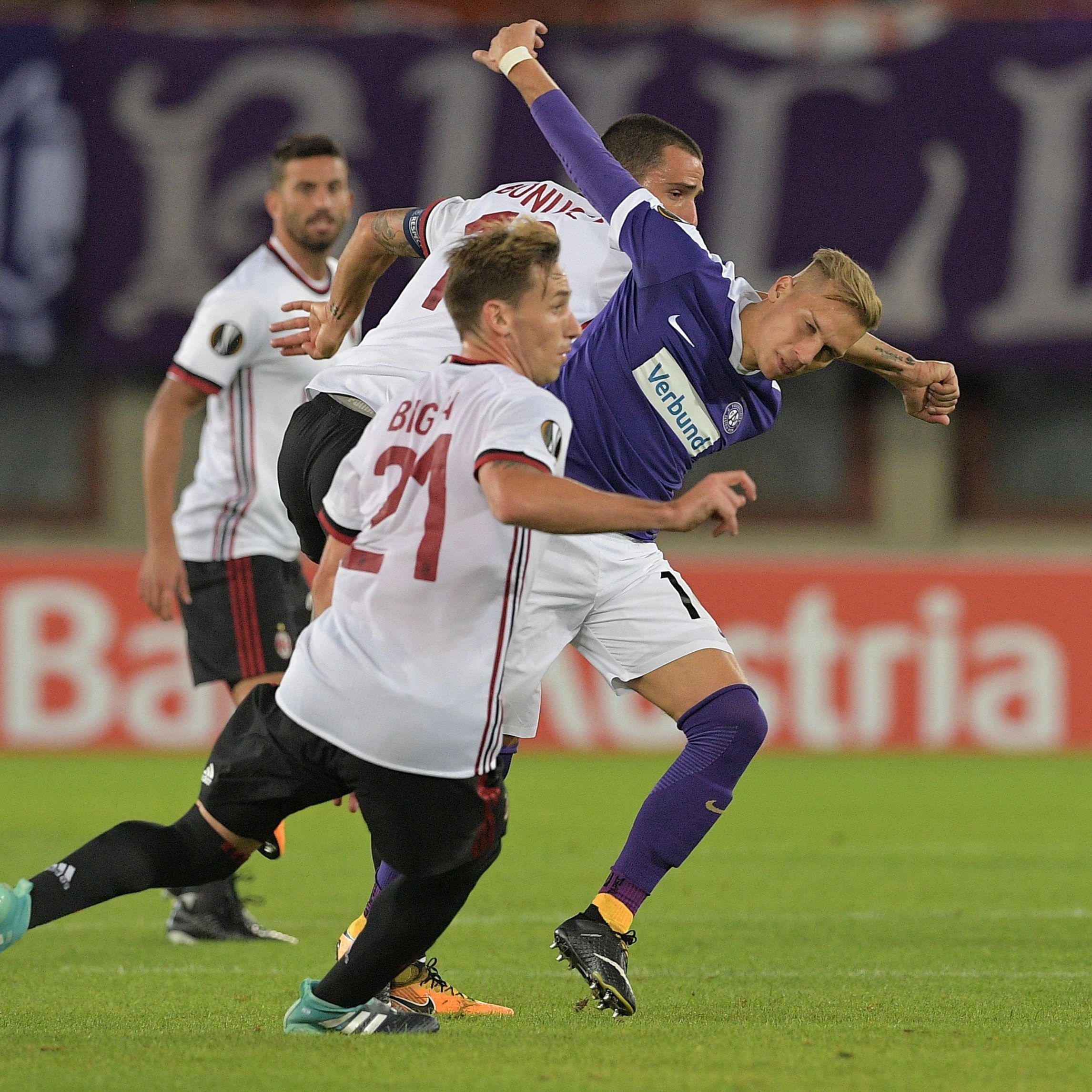 LIVE-Ticker zum Europa League-Spiel AC Milan gegen Austria Wien ab 21.05 Uhr.