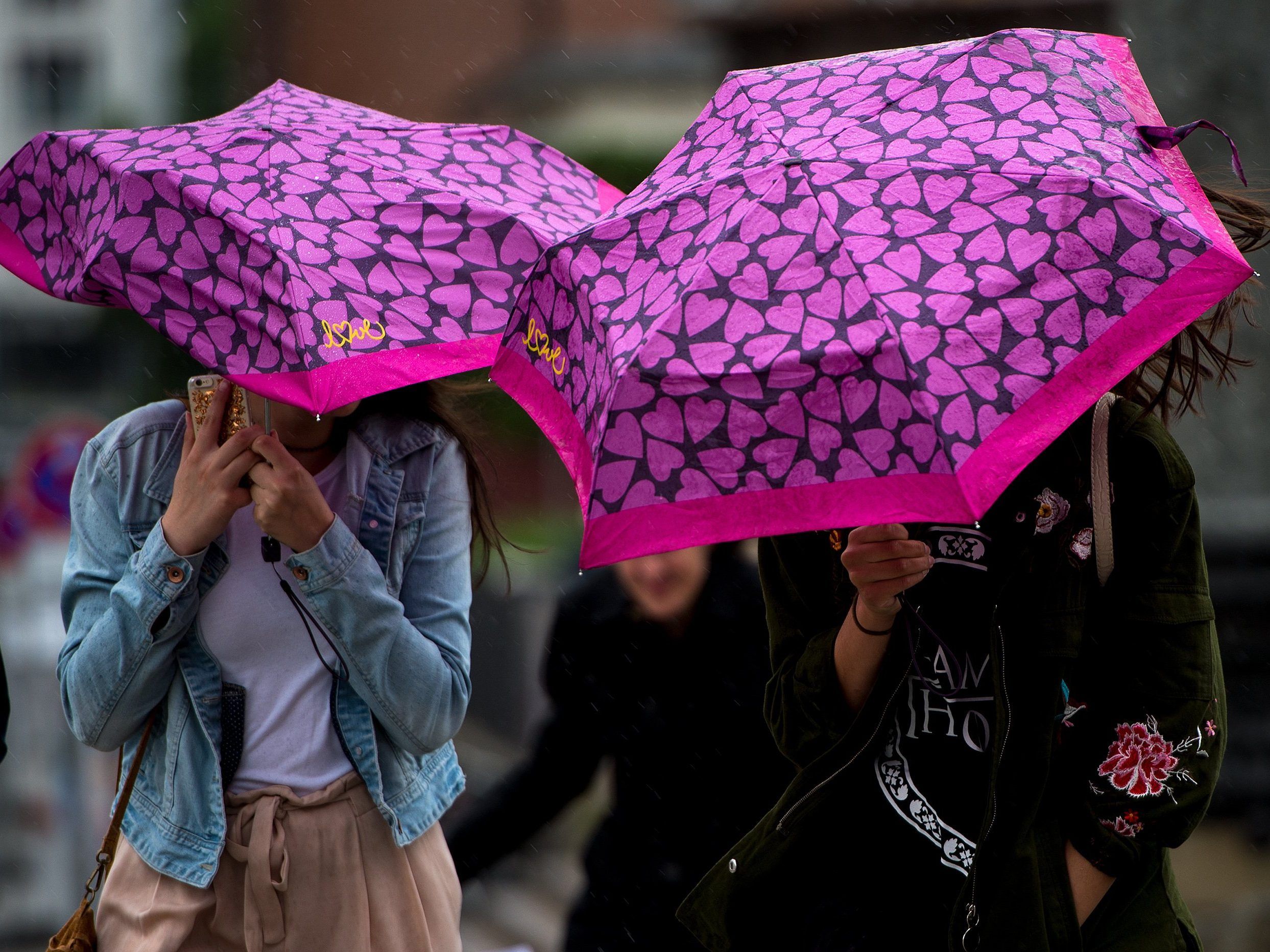 Diese Woche muss man die Regenschirme auspacken. Diese Woche muss man die Regenschirme auspacken.