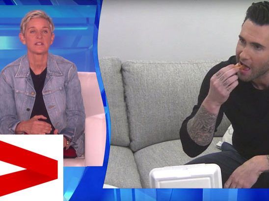 Levine muss alle Anweisungen der Moderatorin befolgen.