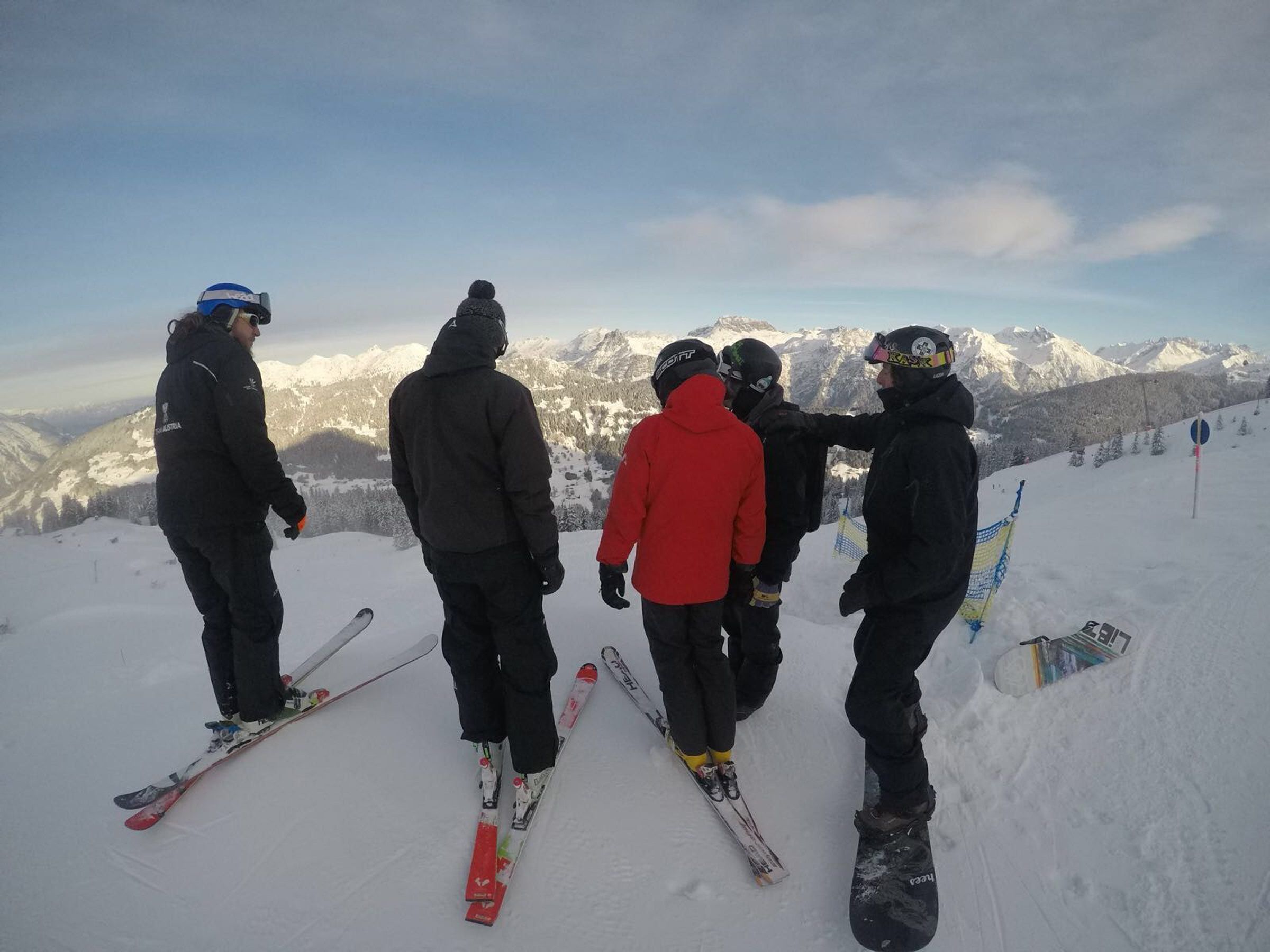 Schneekontrolle am Hochjoch.