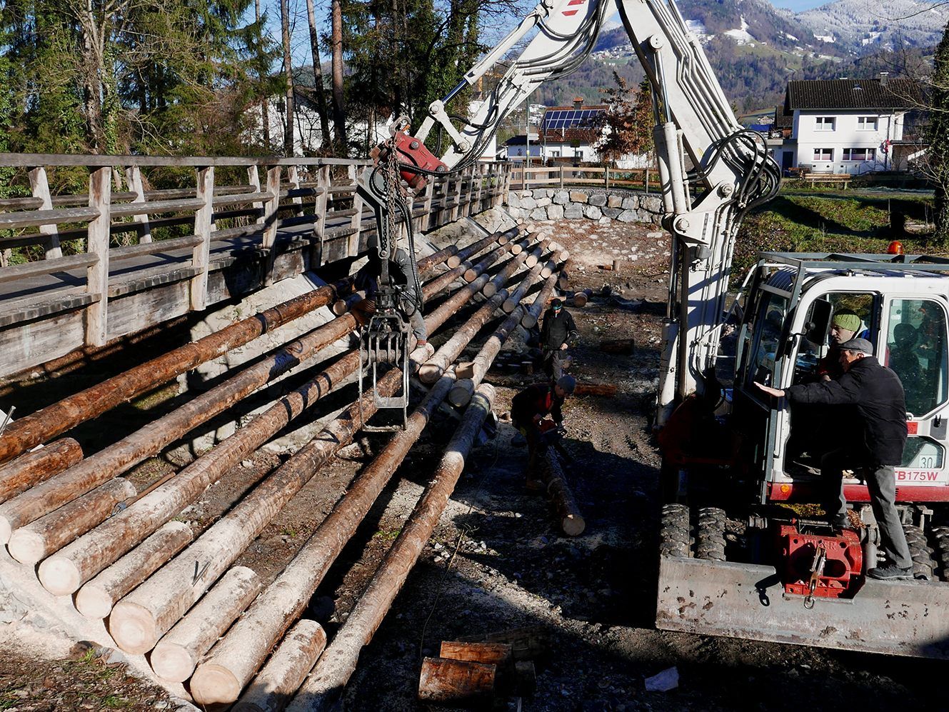 Der neue Rechen beim Muntliger Steg in Rankweil Der neue Rechen beim Muntliger Steg in Rankweil