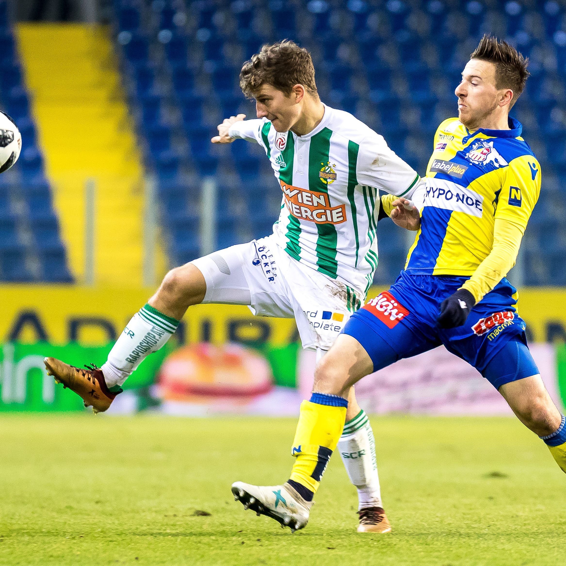 Rapid Wien konnte St. Pölten 5:0 besiegen.