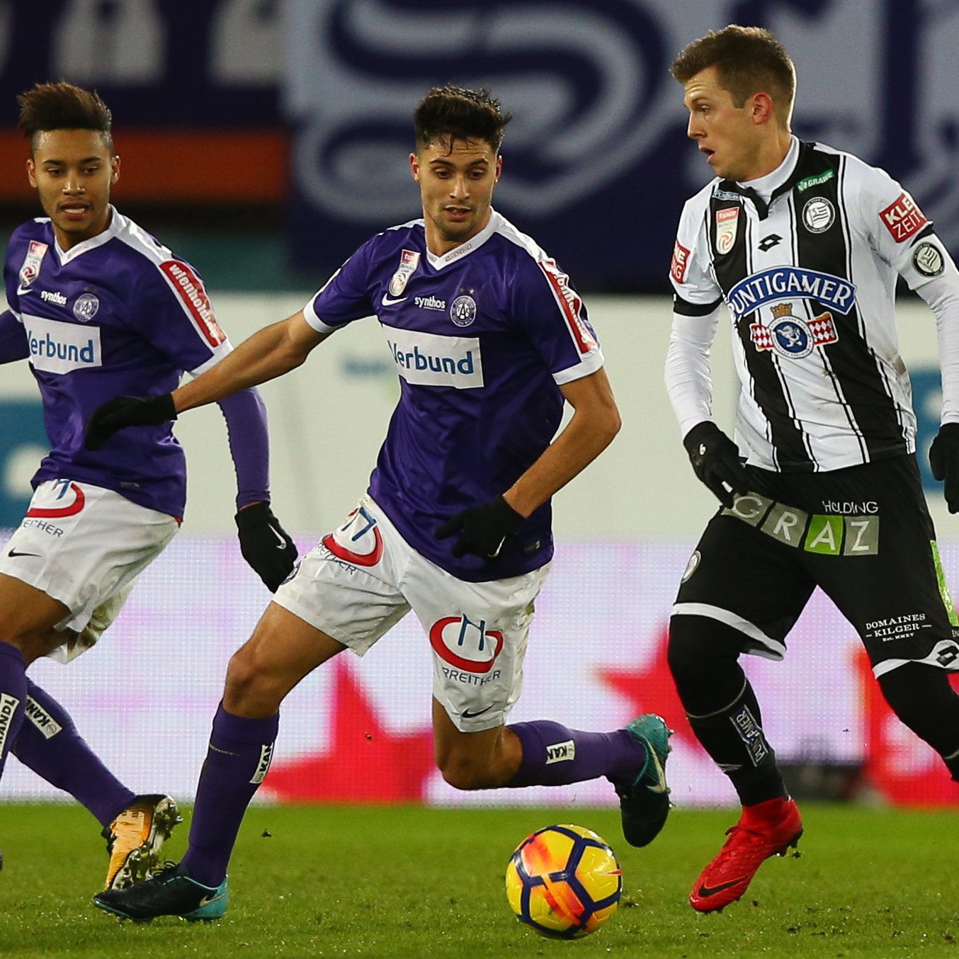 Die Wiener Austria empfing den Winterkönig Sturm Graz am Sonntag