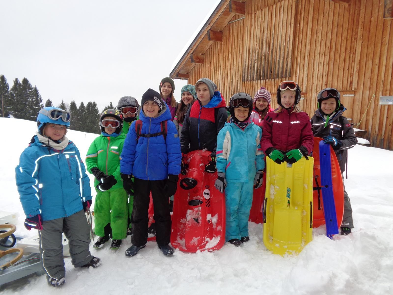 Leichtathleten auf der Gulmalpe