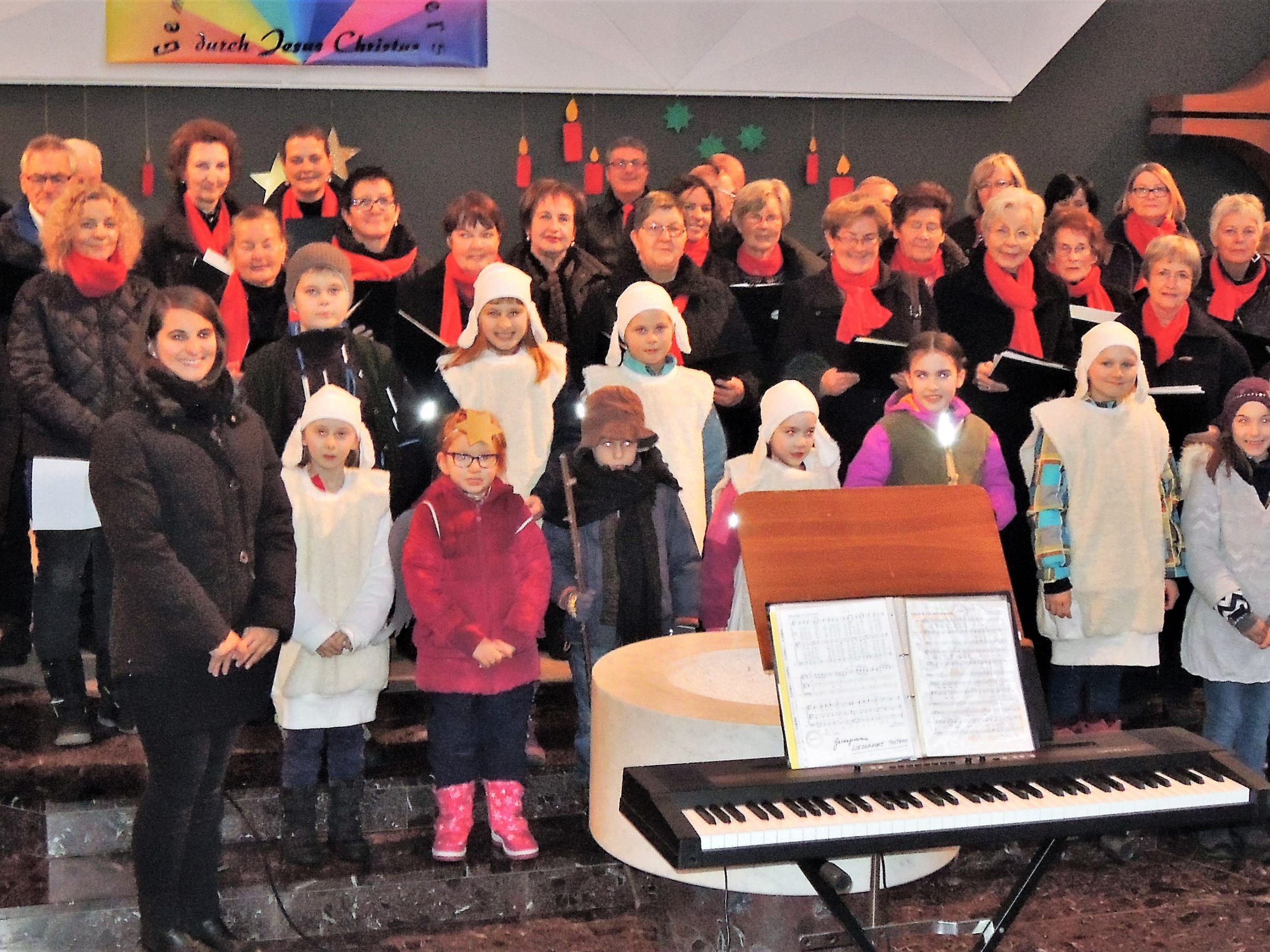 Sie sangen und spielten unter dem Motto „Freu Dich Erd´ und Sternenzelt“ in der Pfarrkirche Tosters.