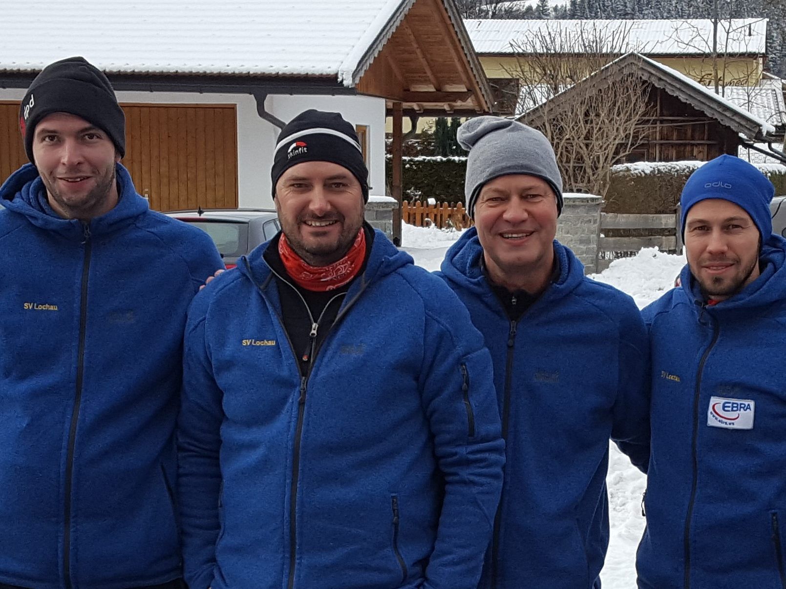 Das erfolgreiche Team: Patrik Plangger, Stefan Pienz, Abraham und Christoph Sohm
